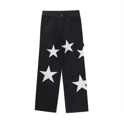 Other Stars Embroidery Baggy Pants Size US 32 / EU 48 - 3 Thumbnail