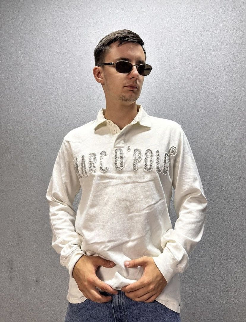 Japanese Brand Vintage Long Sleeve Marc Polo Rugby SK8 y2k Faded Size US M / EU 48-50 / 2 - 1 Thumbnail