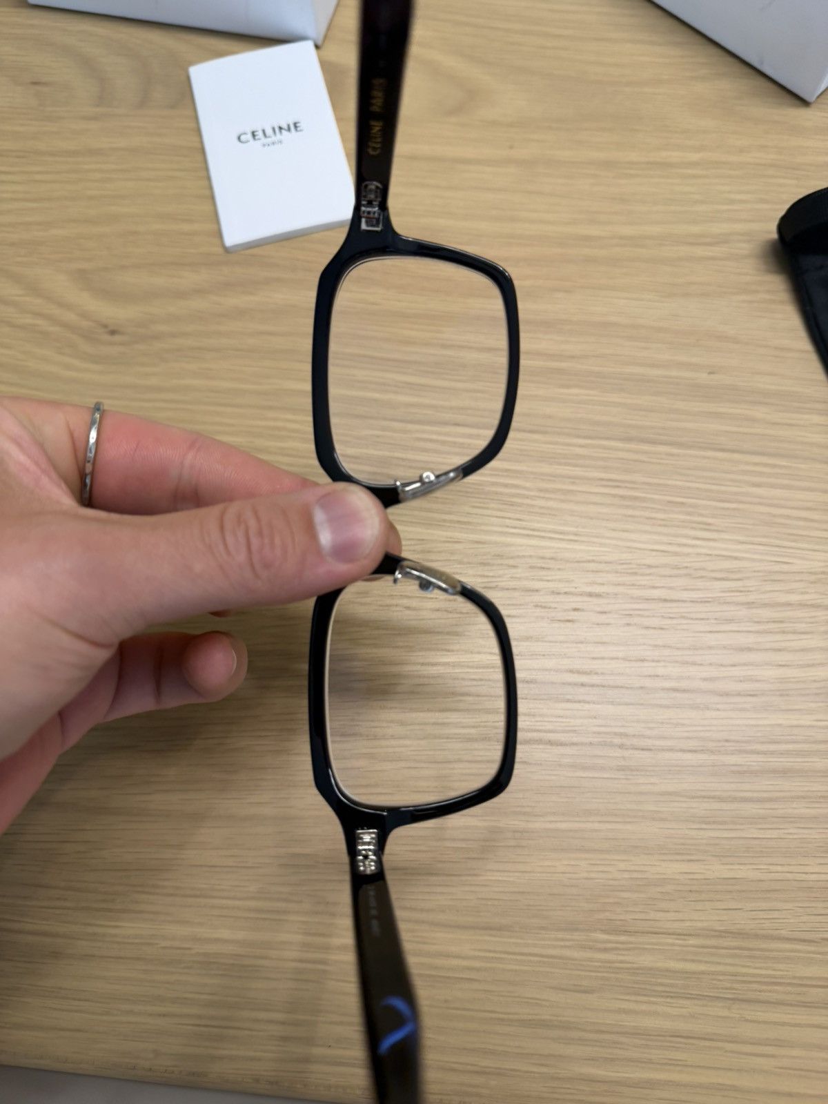 Celine Celine CL50139F Black Rectangular Optical Glasses Frame Size ONE SIZE - 11 Thumbnail