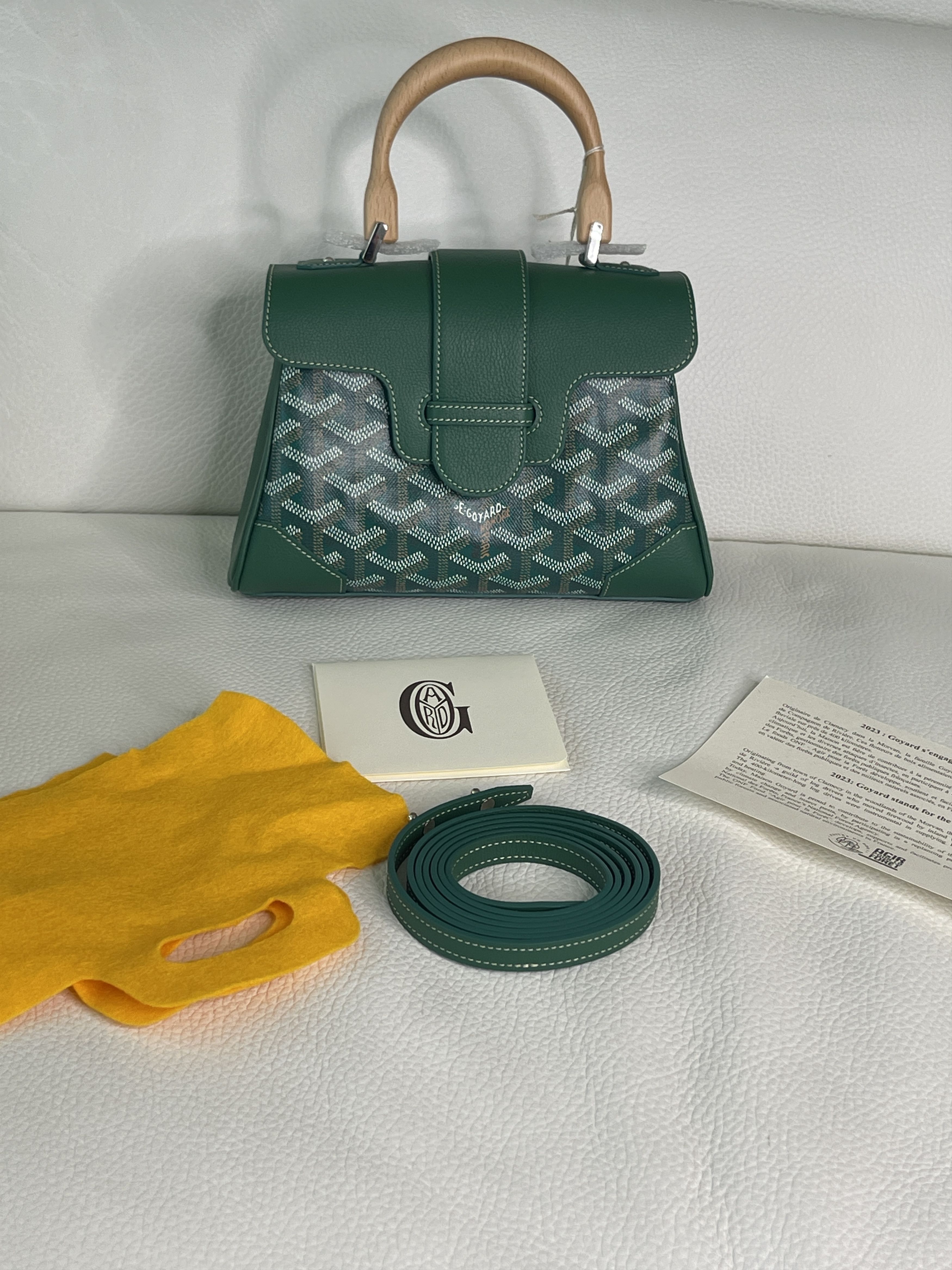 Goyard New Goyard Green Saigon Souple Mini Top Handle Bag Size ONE SIZE - 2 Thumbnail