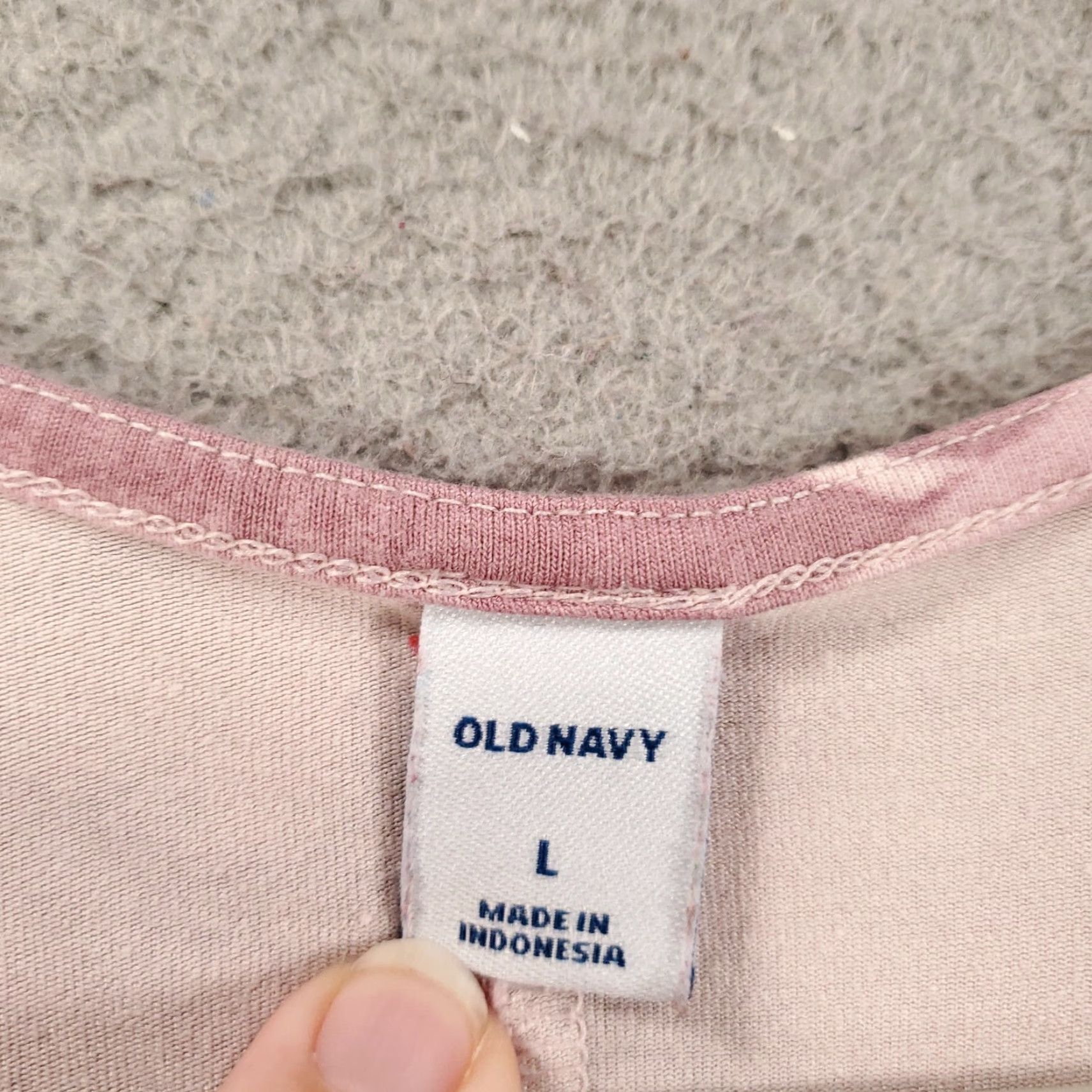 Old Navy Old Navy Dress Tank Womens Large L Mauve Pink White Tie Dye Stretch Pullover Sleeveless Knit Casual Beach Bohemian Colorful Knee Length Shirt Womens Size L / US 10 / IT 46 - 7 Thumbnail