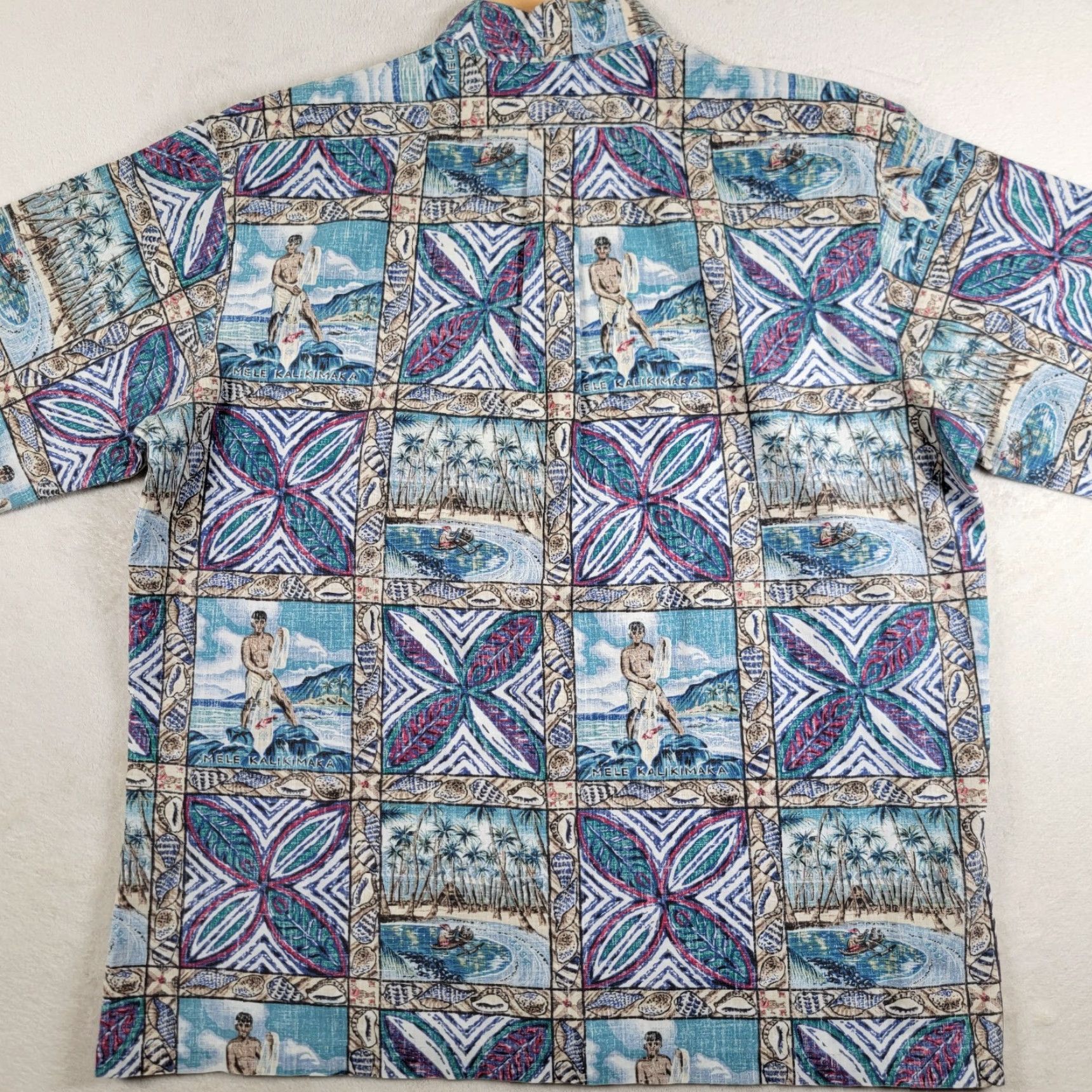 Reyn Spooner Reyn Spooner Shirt Men XL Christmas Kalikimaka Print Hawaiian Button-Up 1/4 Button Multicolor Size US XL / EU 56 / 4 - 3 Thumbnail
