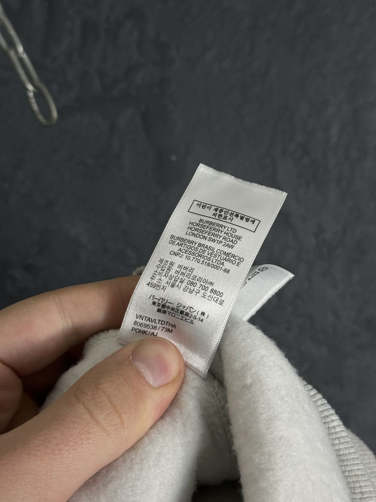 Burberry Burberry Women's Grey Zip Up Hoodie Sweatshirt Size M / US 6-8 / IT 42-44 - 16 Thumbnail