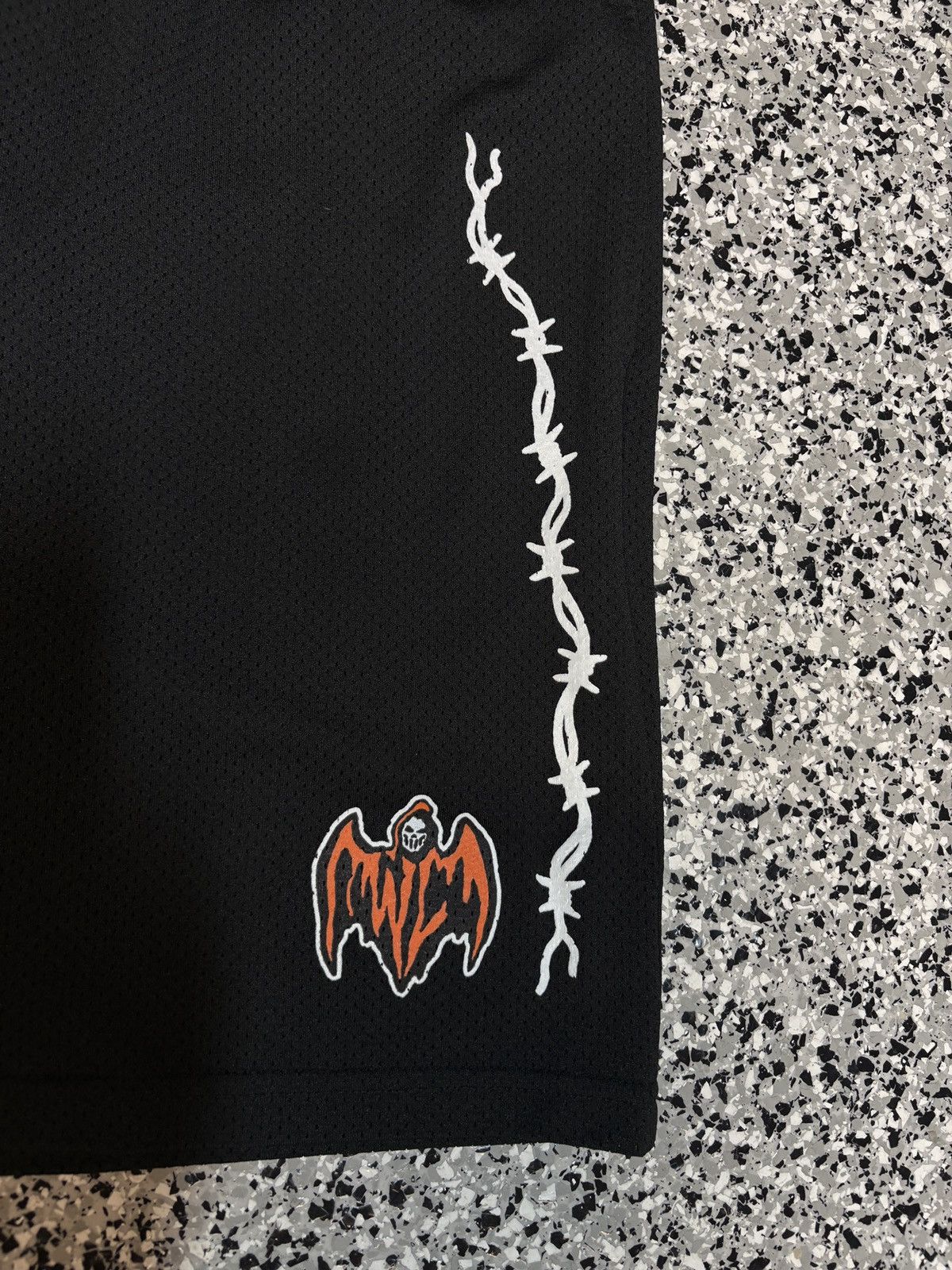 Warren Lotas 2023 Warren Lotas Black/Orange Barb Wired Gym Shorts Size XL Size US 34 / EU 50 - 5 Thumbnail