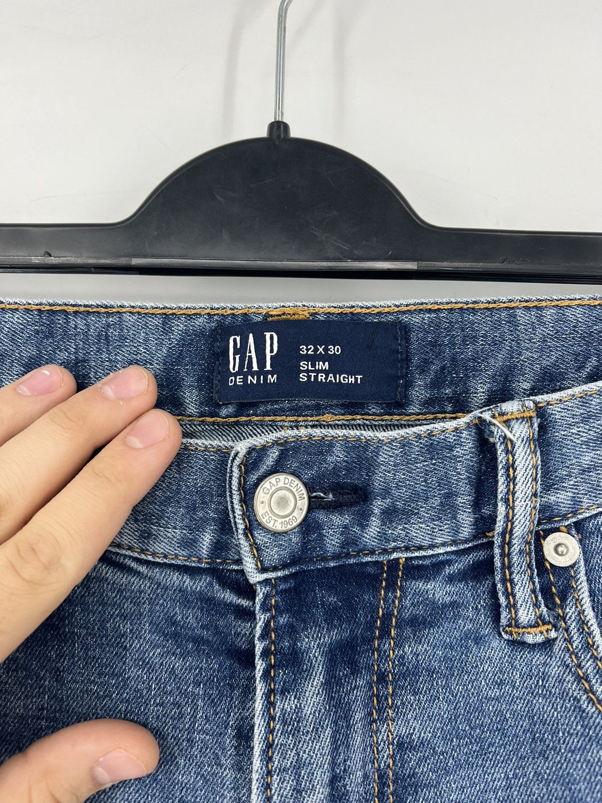 Gap × Vintage Vintage Gap Denim Slim Straight Streetwear Style Size 32 30 Size US 32 / EU 48 - 5 Thumbnail