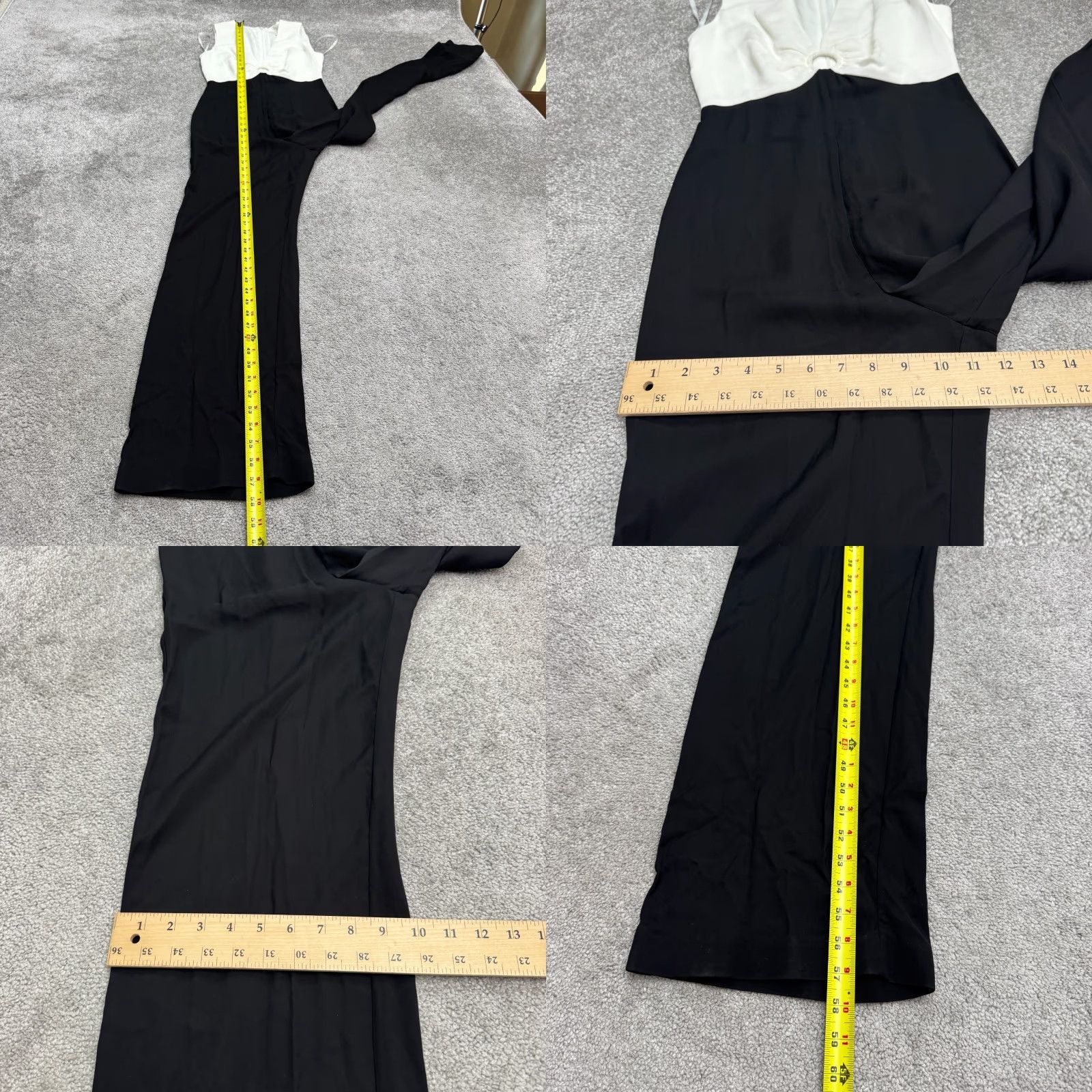Ted Baker Ted Baker Colorblock Jumpsuit Womens 0 Black V-Neck Sleeveless Wide-Leg 100% Viscose Dressy Casual Workplace Womens Size 25" / US 0 / IT 36 - 9 Thumbnail