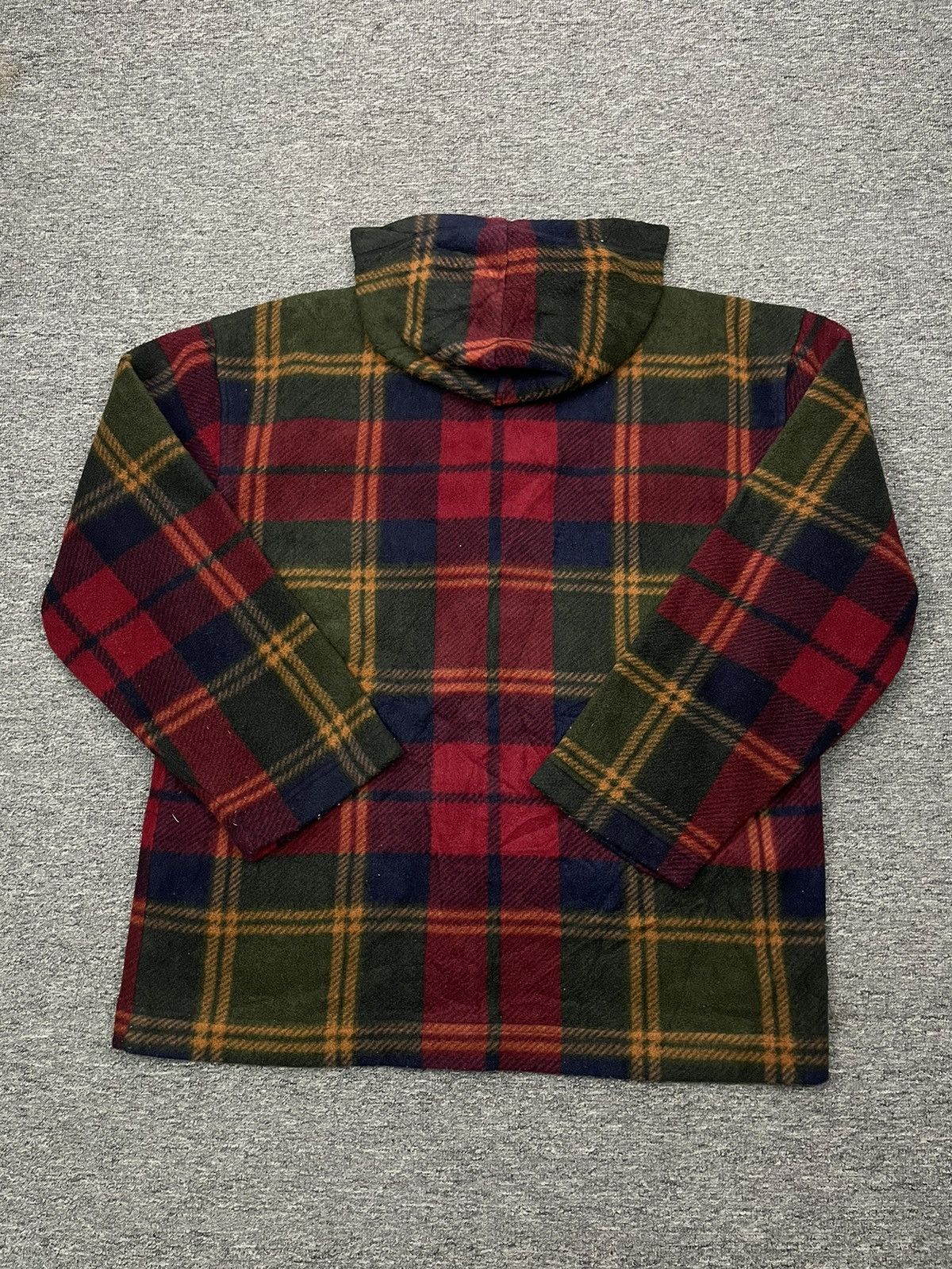 Japanese Brand Vintage ELLE PARIS Wool Flannel Hoodie Jacket Size US M / EU 48-50 / 2 - 5 Thumbnail