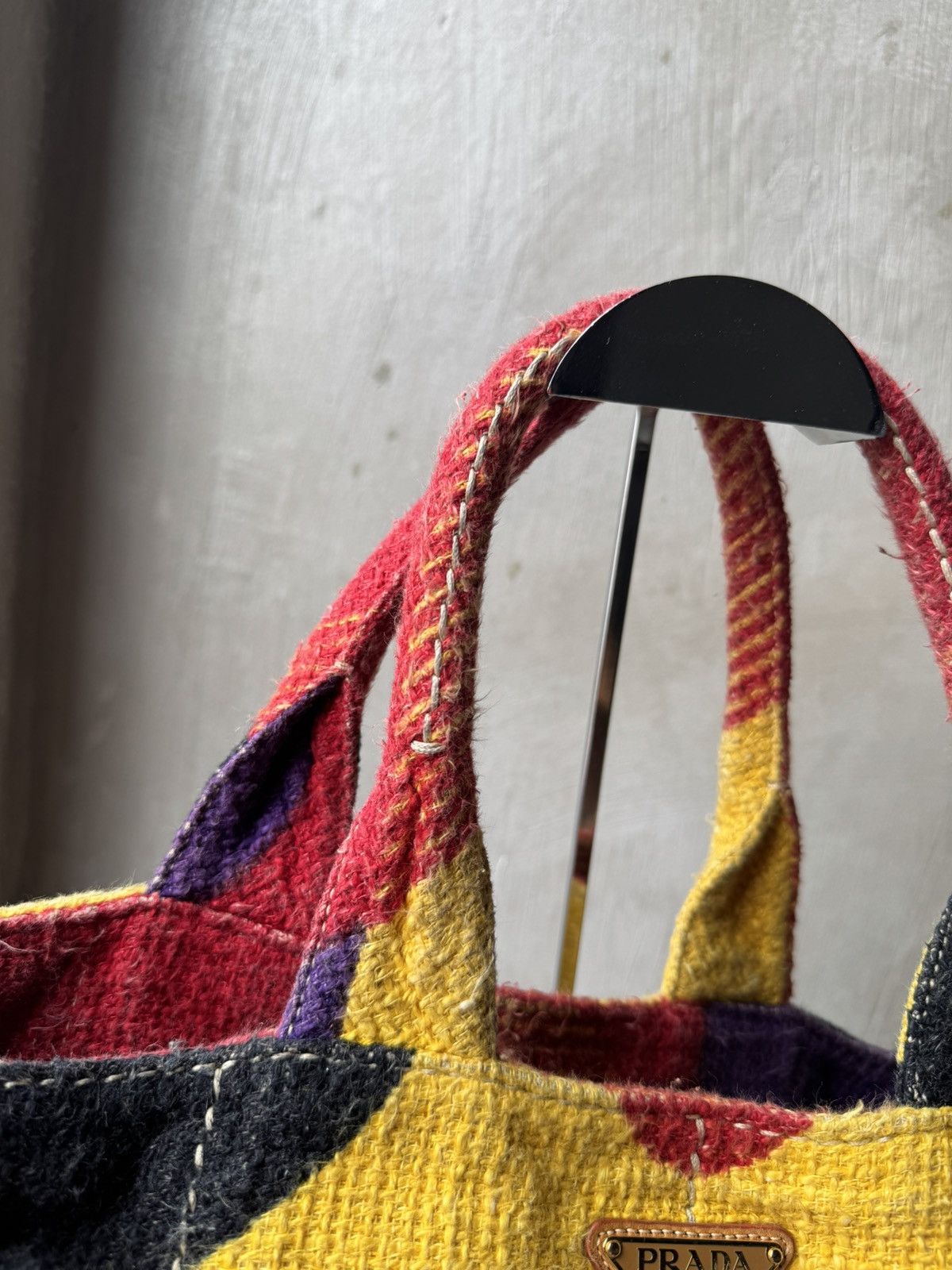 Prada Prada multicolor knitted totebag Size ONE SIZE - 8 Thumbnail
