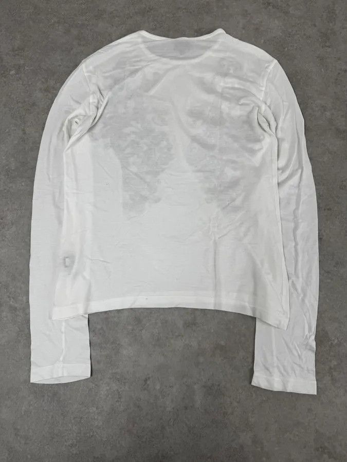 Just Cavalli 2000s Cavalli Ornament White Longsleeves Size US M / EU 48-50 / 2 - 4 Thumbnail
