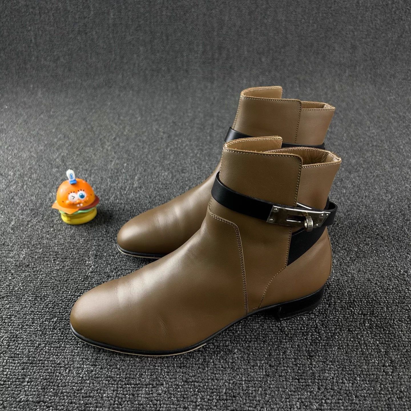 Hermes Hermes brown short boots EU36 Kelly lock Size US 5 / IT 35 - 1 Thumbnail