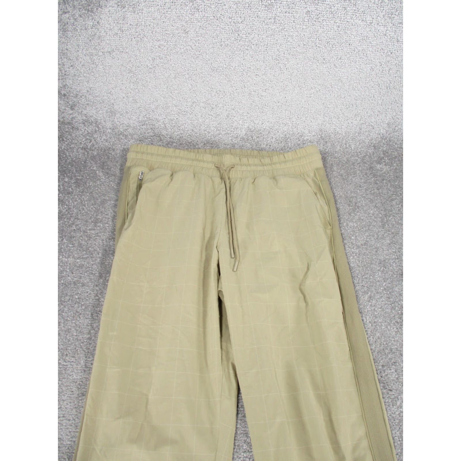 Athleta Athleta Joggers Womens 12 Beige Windowpane Textured Lightweight Brookyln Size 34" / US 12 / IT 48 - 2 Thumbnail