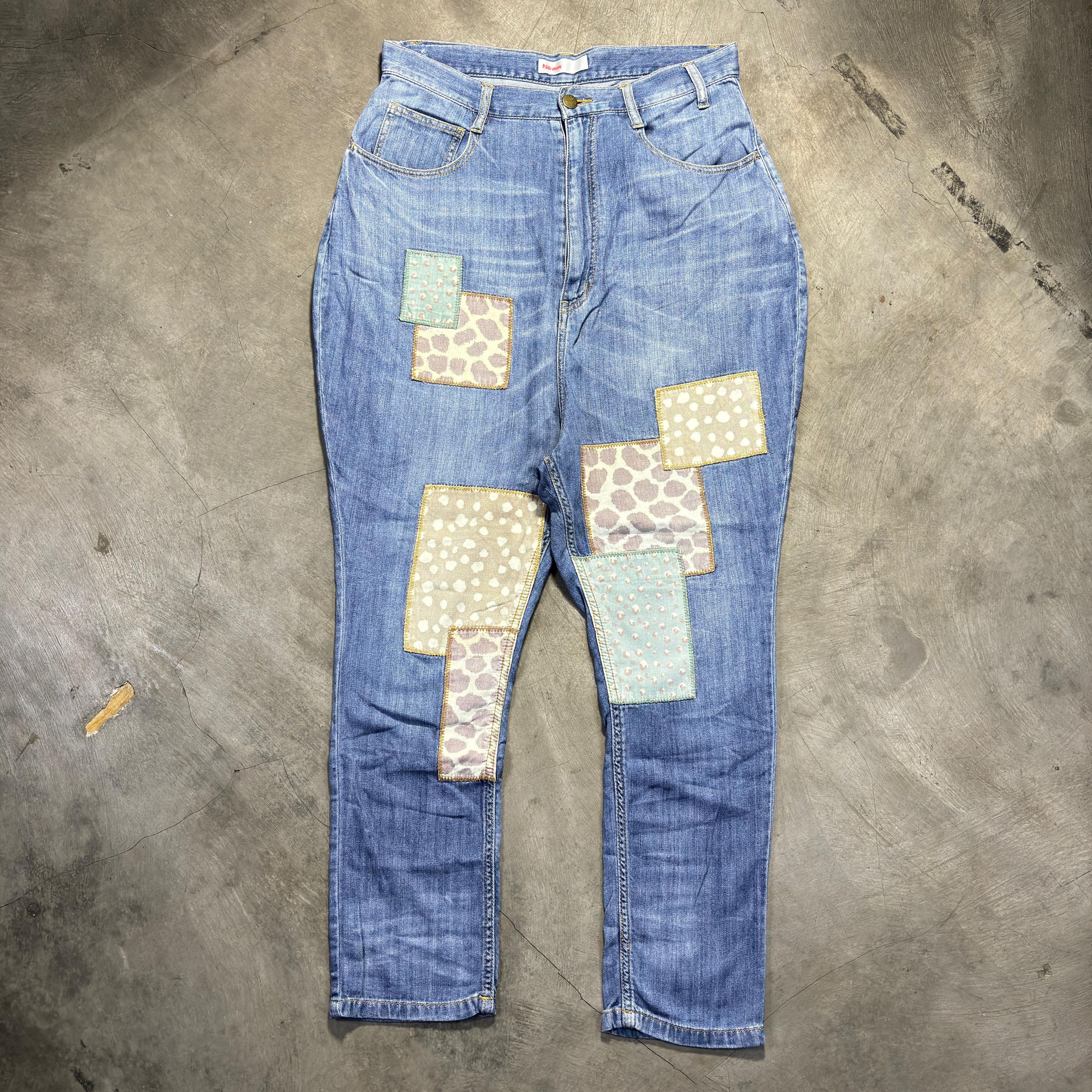 Issey Miyake × Ne-Net Ne-Net By Issey Miyake Patchwork Drop Crotch Denim Pants Size US 30 / EU 46 - 1 Thumbnail