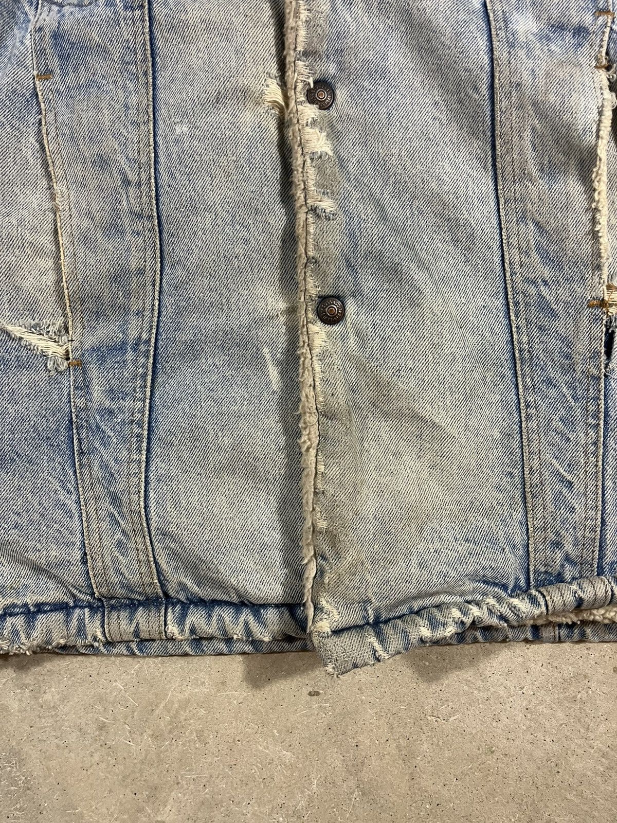 Levi's Vintage 70s Levis Orange Tab Shearling Denim Jacket Size US M / EU 48-50 / 2 - 4 Thumbnail