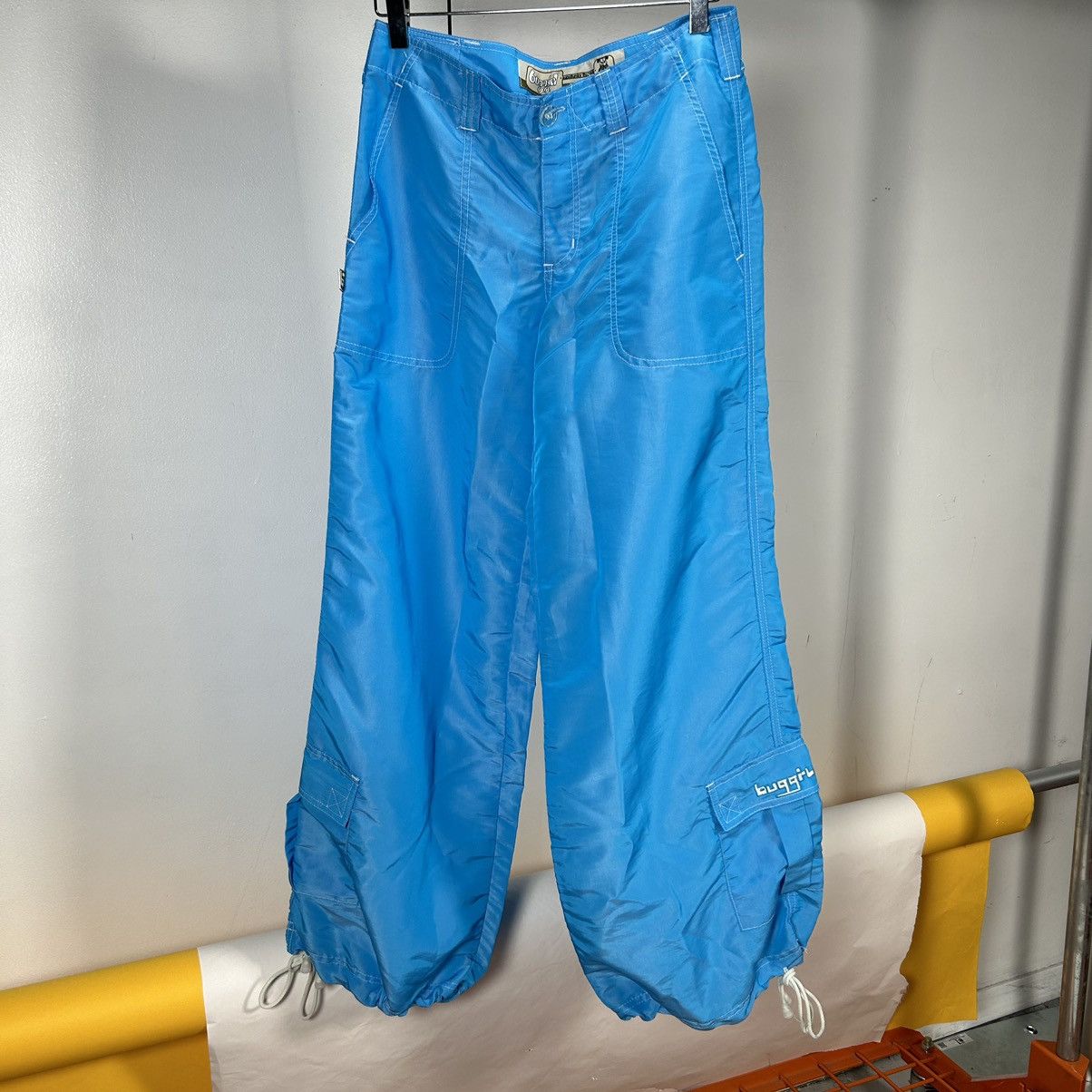 image of Made In USA x Vintage Buggirl Cargo Rave Pants in Blue, Women's (Size 28)