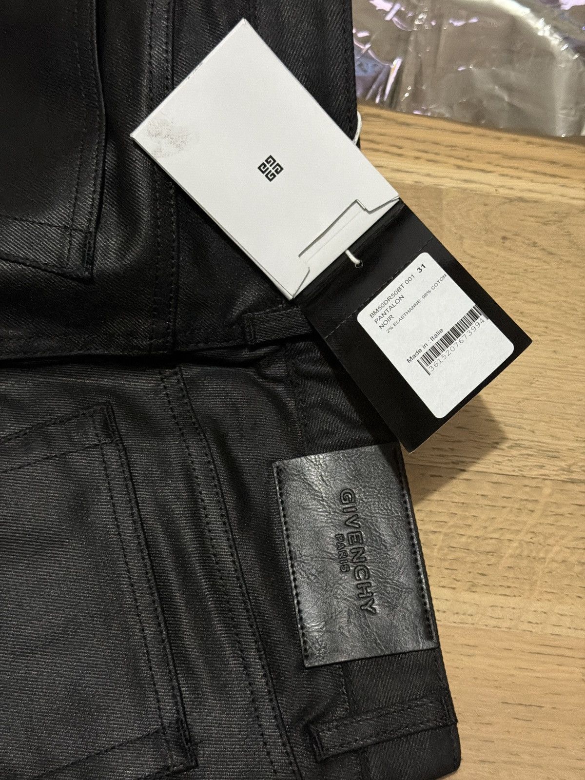 Givenchy Givenchy Coated Denim Skinny Fit Jeans Size US 31 - 7 Thumbnail