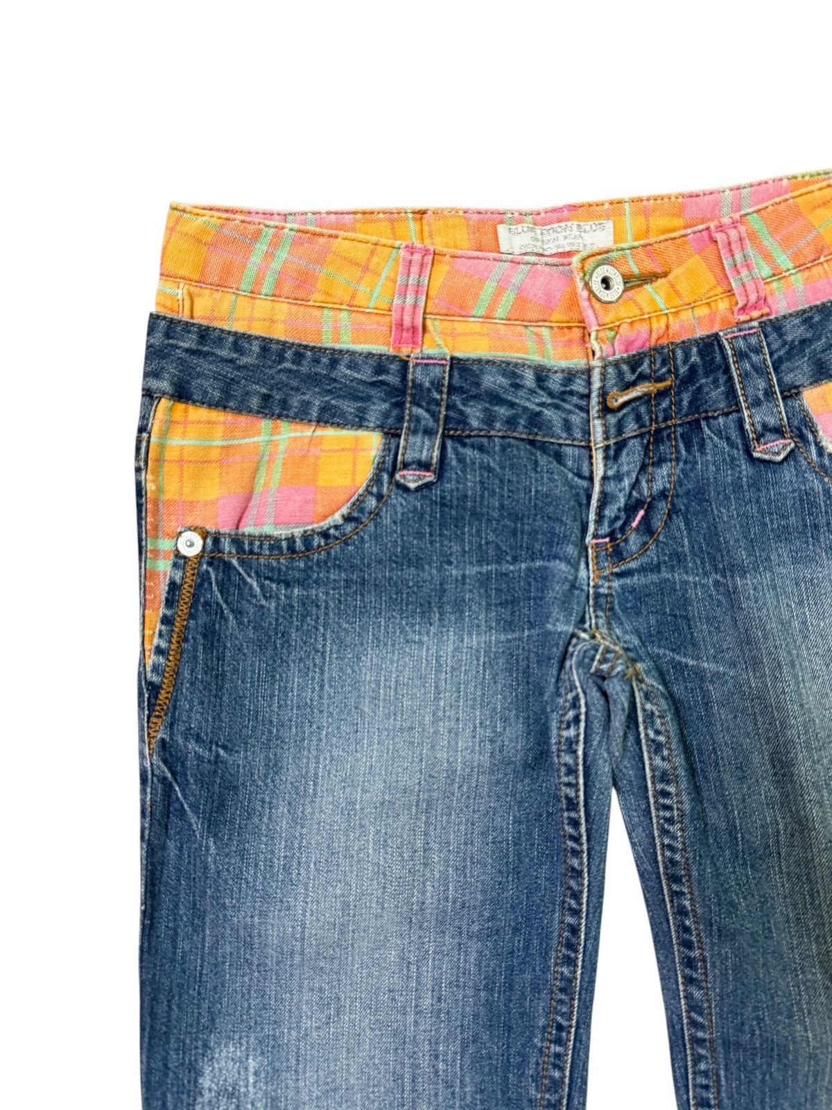 Hysteric Glamour BLUE MOON BLUE DOUBLE WAIST COLOURFUL EMBROIDERY DENIM Size US 29 - 4 Thumbnail