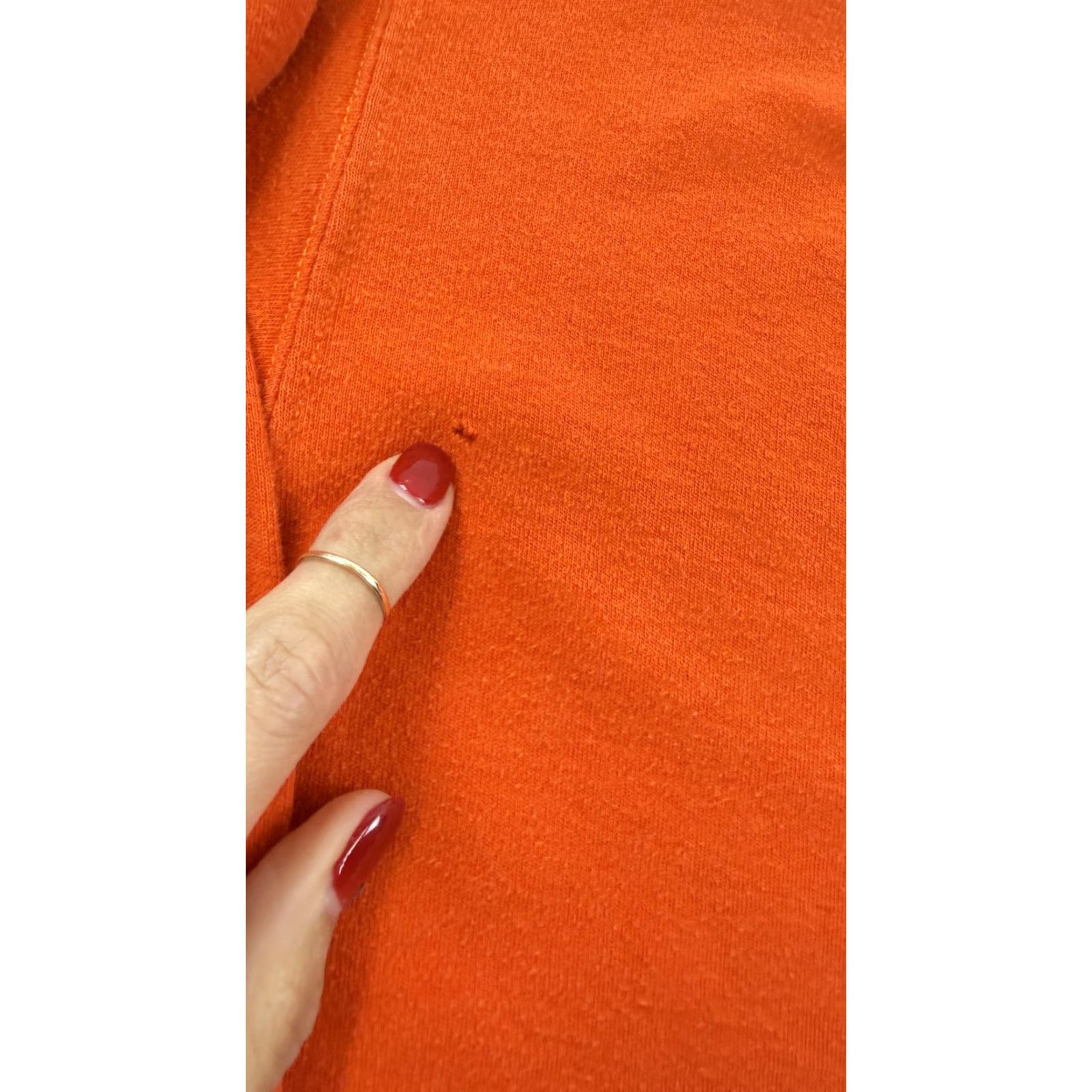 Vintage Tyndale Mens 2XL Orange Long Sleeve Crew Neck Pocket Workwear Shirt Size US XXL / EU 58 / 5 - 3 Thumbnail