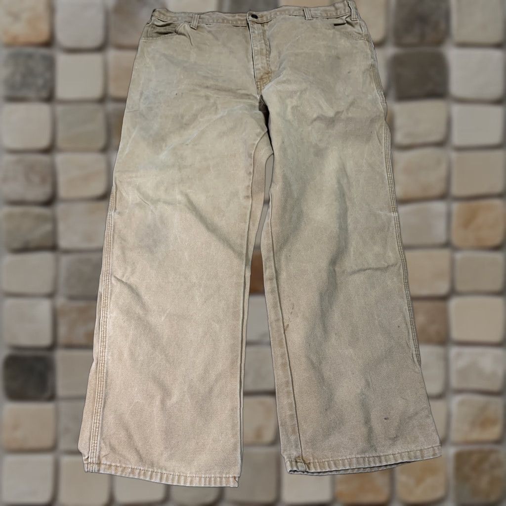 Dickies DICKIES Carpenter Pants Jeans Brown Duck Mens Size 40 x 28.5 Work Construction Pants Carpenter Brown Duck Mens 40x28.5 Size US 40 / EU 56 - 1 Thumbnail