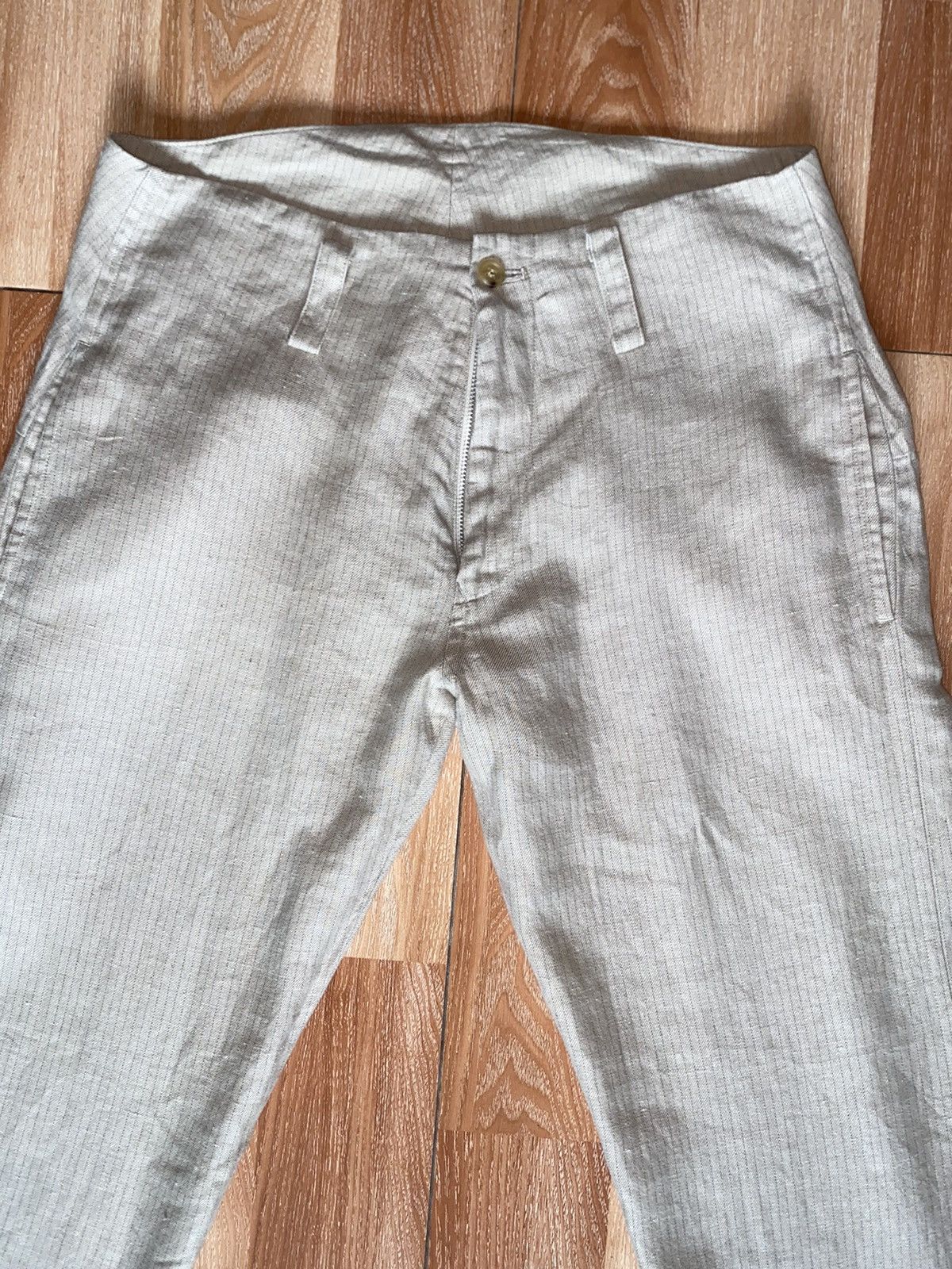 Y's YOHJI YAMAMOTO Y’S LINEN PANTS TROUSERS SIZE 1 Size 25" / US 0 / IT 36 - 2 Thumbnail