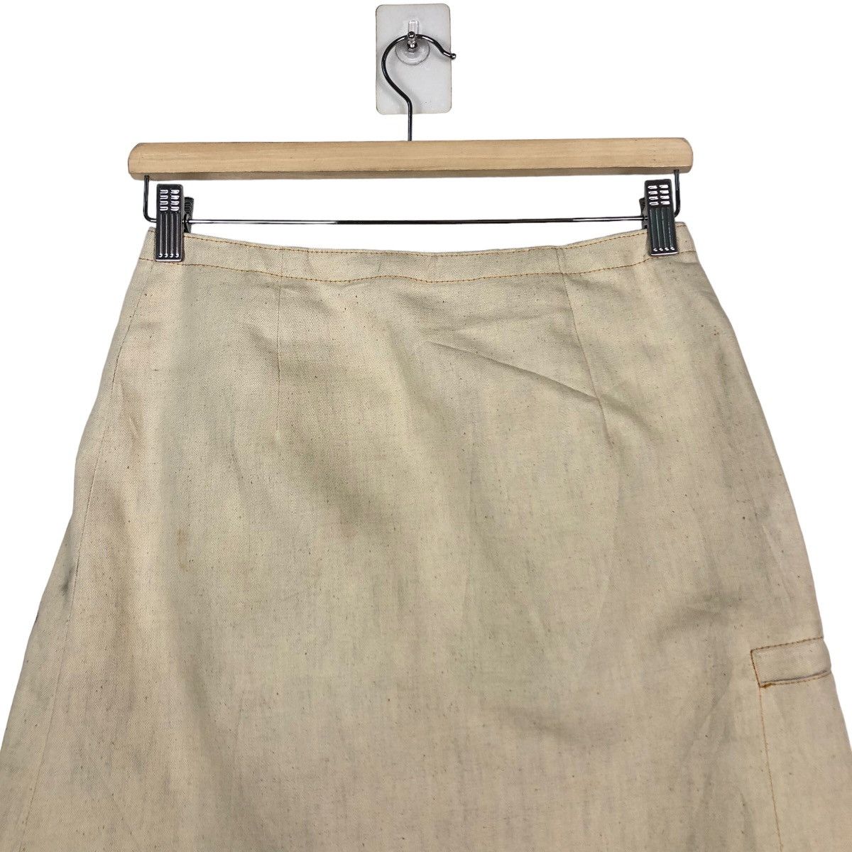 Burberry Vintage Burberrys London Blue Label Skirt Chore Duck Canvas Size 28" / US 6 / IT 42 - 9 Thumbnail