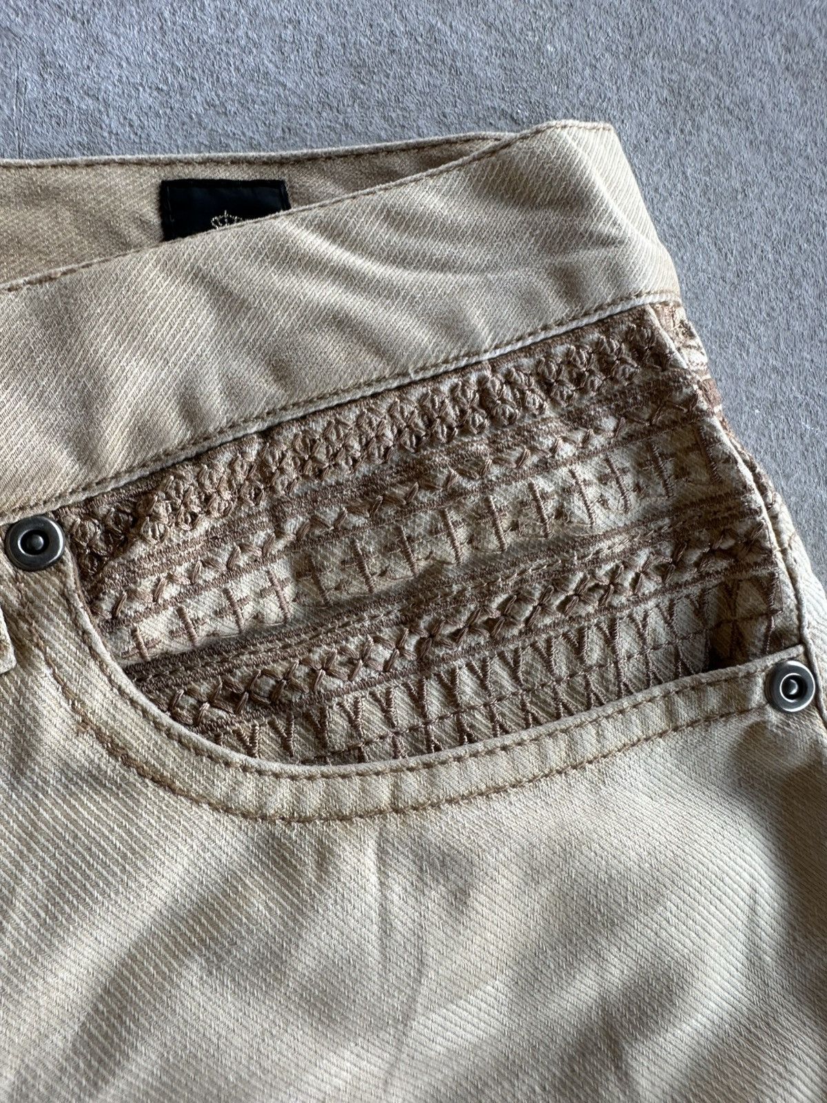 semanticdesign HEAT🔥🔥Vintage SEMATIC DESIGN Jeans Skulls Embroidery Pants Size US 33 - 5 Thumbnail