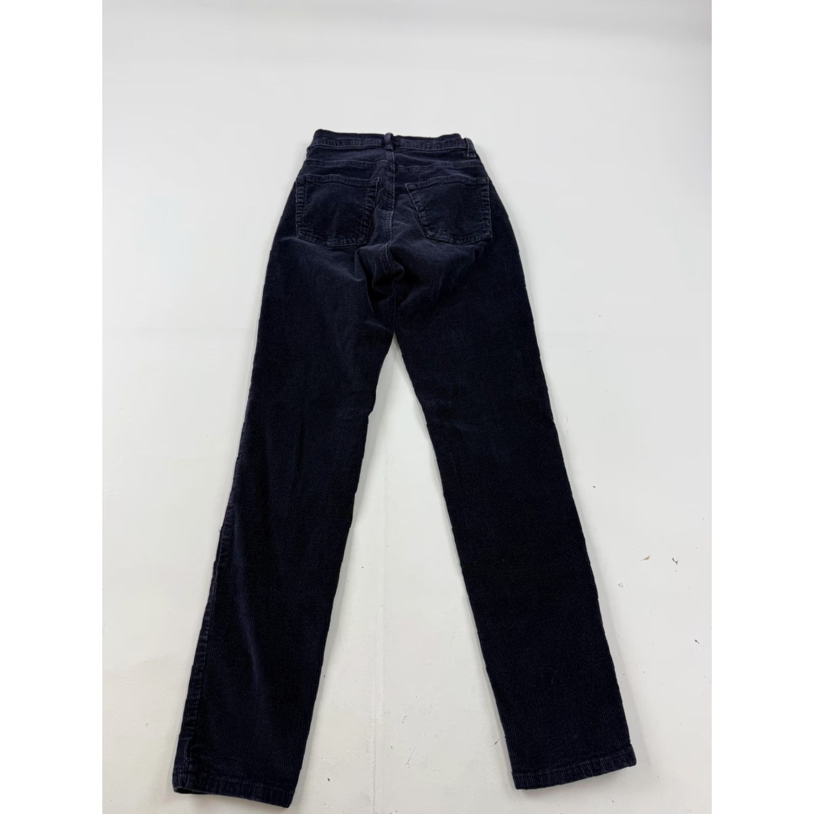 Vintage John Galt Pants Womens XXS Blue Corduroy Straight Leg Stretch Pockets Casual Size 24" / US 00 / IT 34 - 6 Thumbnail