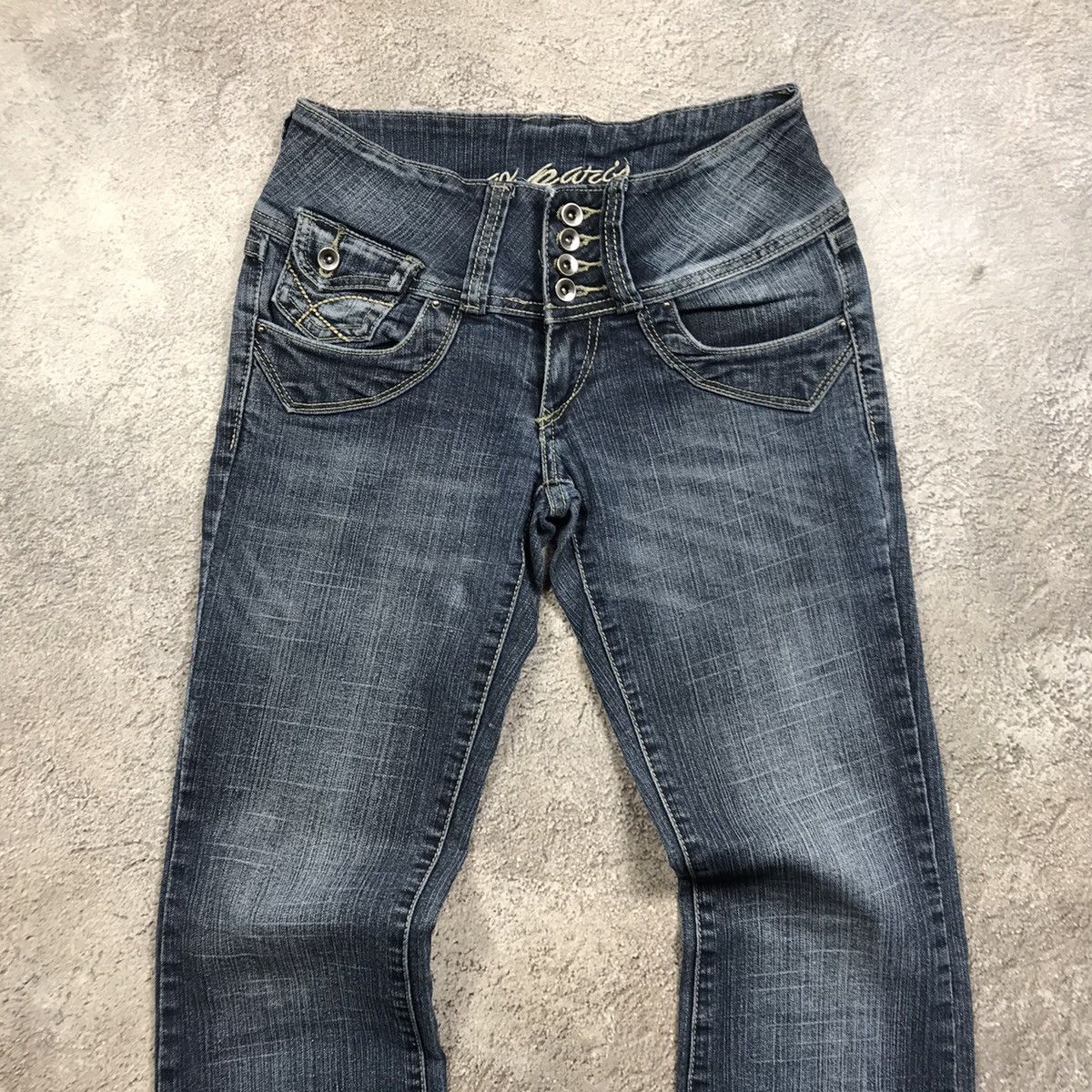 Japanese Brand Vintage Faded Japan 90s Distressed Denim Jeans Spring Pants Size 25" / US 0 / IT 36 - 3 Thumbnail