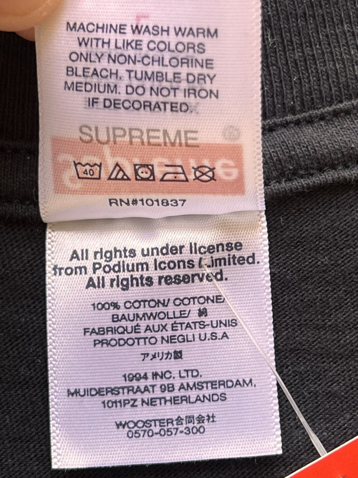 Supreme L Supreme Maradona Tee black T-shirt football diego no drugs Size US L / EU 52-54 / 3 - 24 Thumbnail