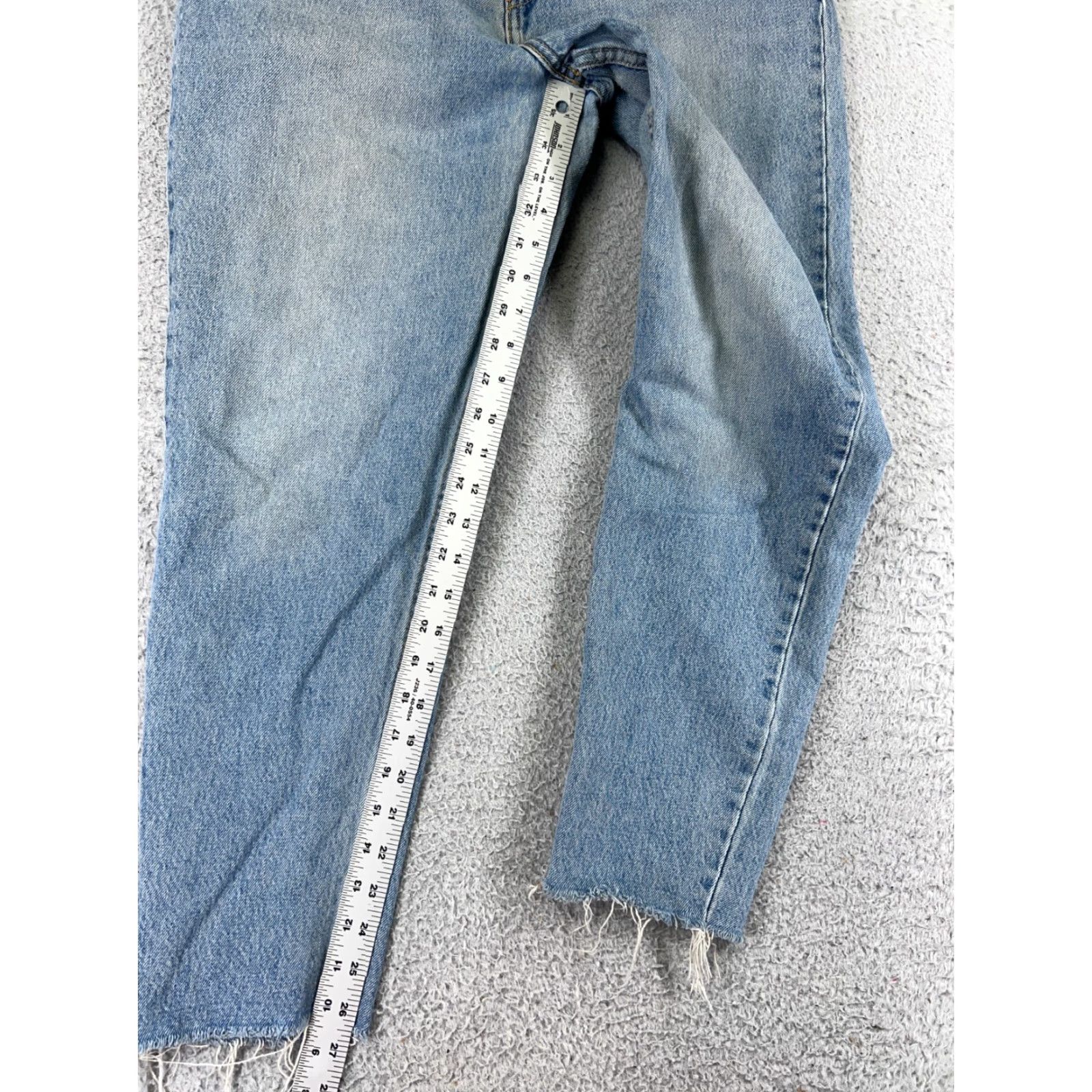 Levi's Levis Jeans Womens Blue Denim 30 Regular 5-Pocket Stretch Distressed High Rise Medium Wash Vintage: No Size 30" / US 8 / IT 44 - 7 Thumbnail