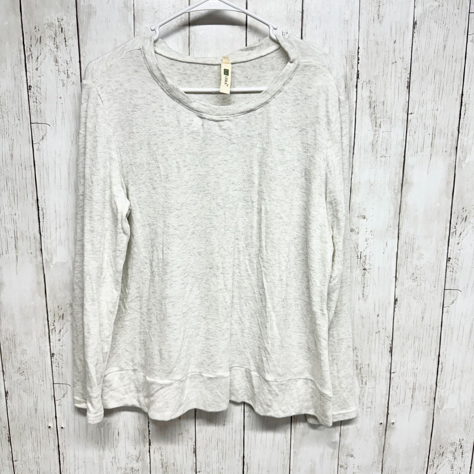 Other La Crera Sweater Medium Gray White Crewneck Long Sleeve Size M / US 6-8 / IT 42-44 - 1 Thumbnail