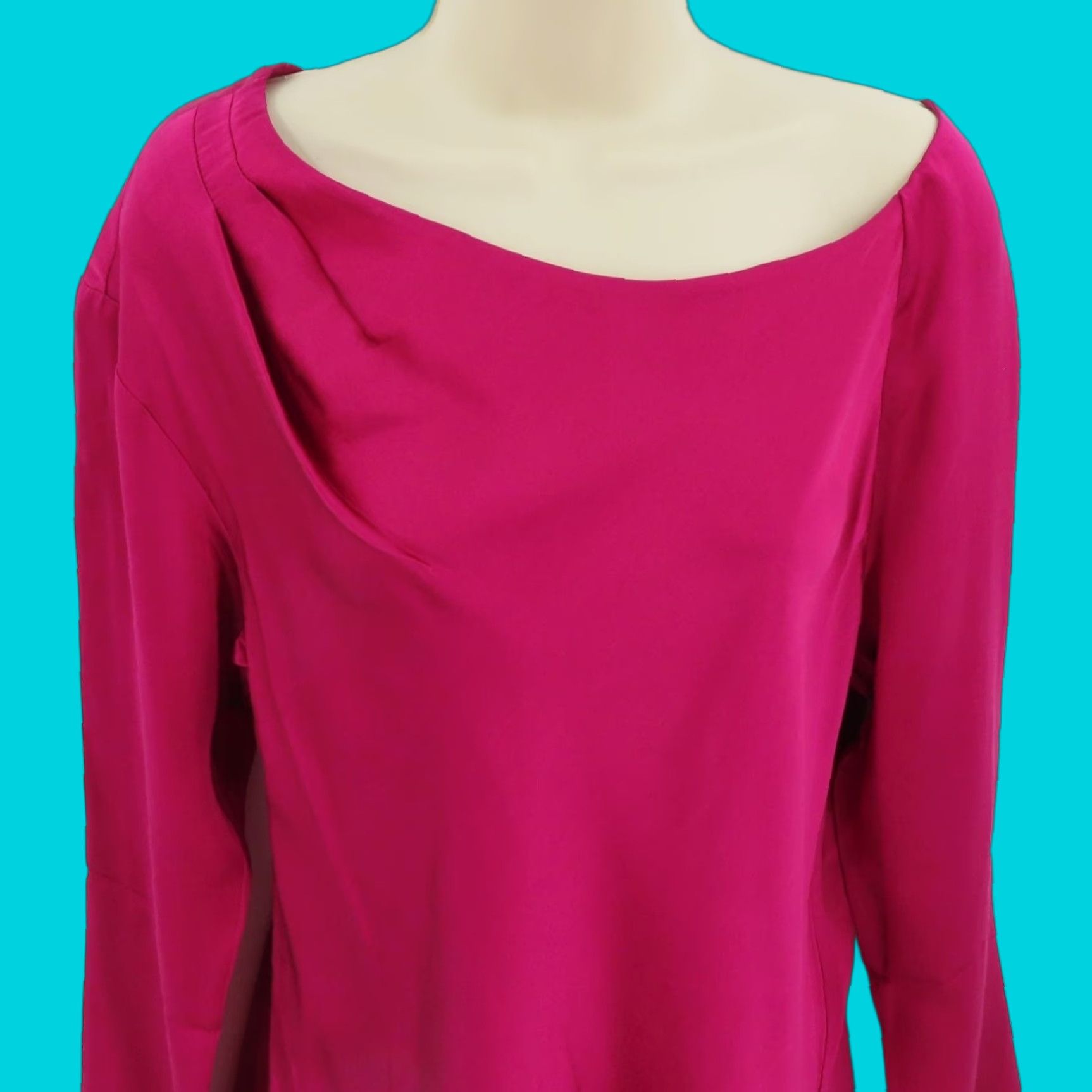 Vintage Sundance Blouse Shirt Solid Pink Silk Long Sleeve Pullover Top Women M Size M / US 6-8 / IT 42-44 - 1 Thumbnail