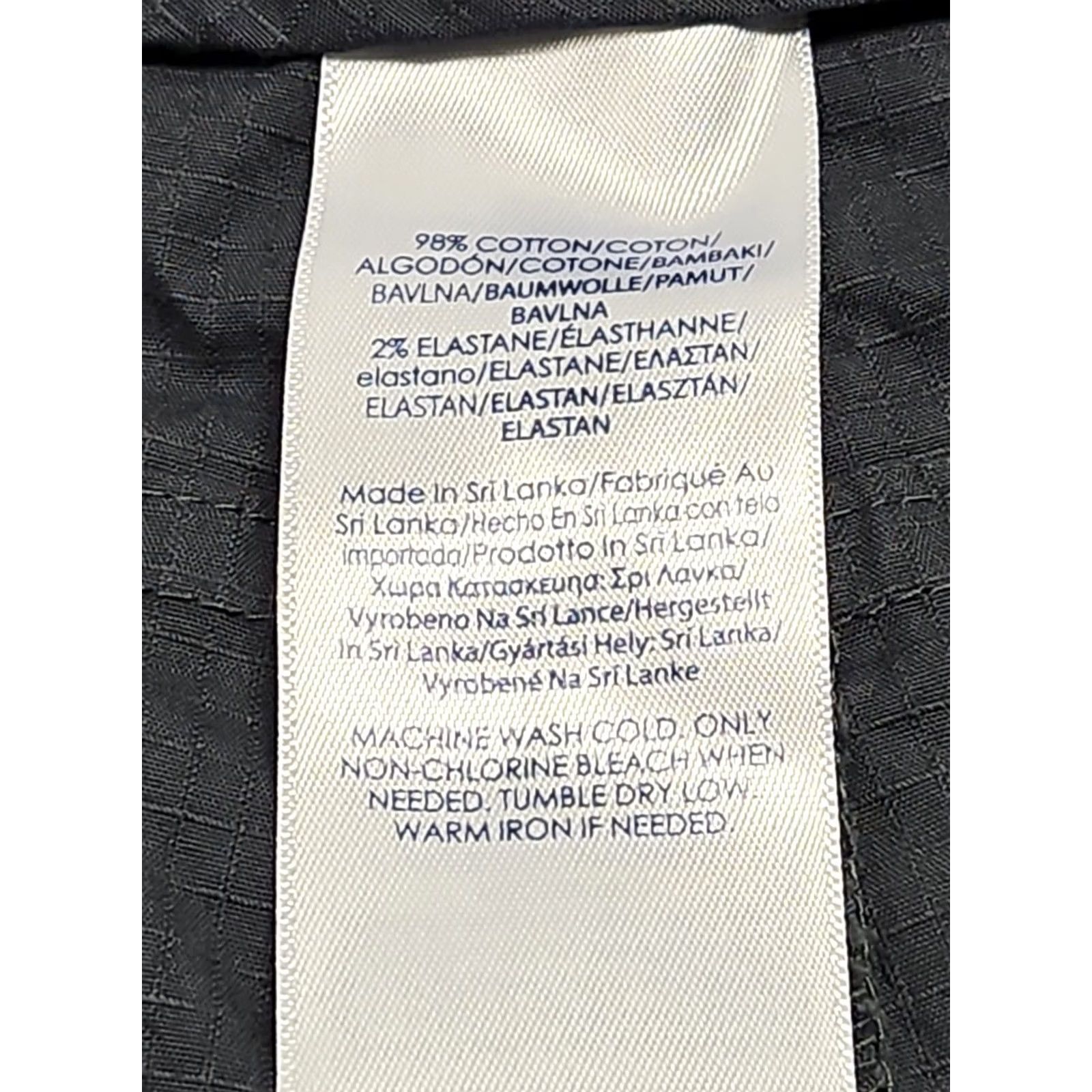 Chaps VINTAGE Chaps Cargo Shorts Mens 52 Big & Tall Black Stretch Golf Flat Front UPF 40 Size US 36 / EU 52 - 5 Thumbnail