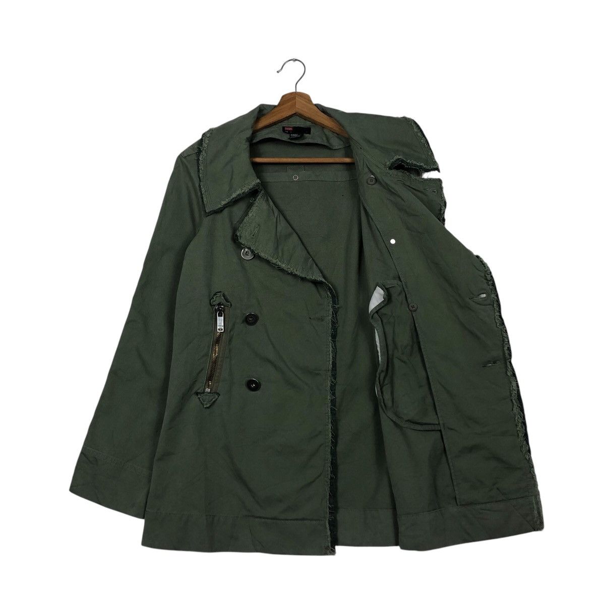 Diesel 📌Vintage Biker Military Jacket Diesel Double Collar Size US S / EU 44-46 / 1 - 12 Thumbnail