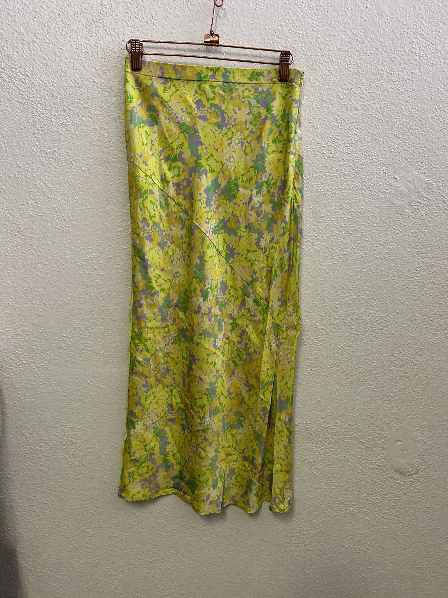 For Love & Lemons FOR LOVE AND LEMONS DUBOIS YELLOW FLORAL MIDI SKIRT SIZE S Size 27" / US 4 / IT 40 - 2 Thumbnail