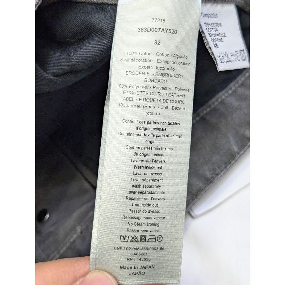 Dior o1rshd1 M Denim Jeans in Black Size US 32 / EU 48 - 22 Thumbnail