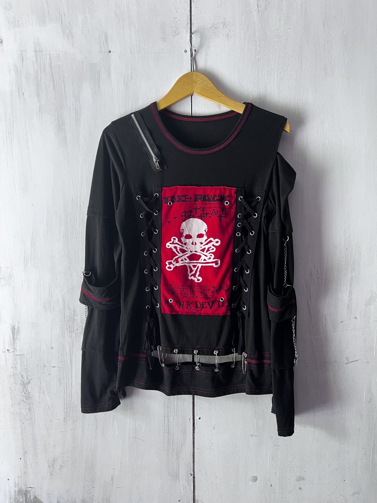 Japanese Brand Japanese Addictrap Cut-Sew Bondage tshirt Size US M / EU 48-50 / 2 - 1 Thumbnail