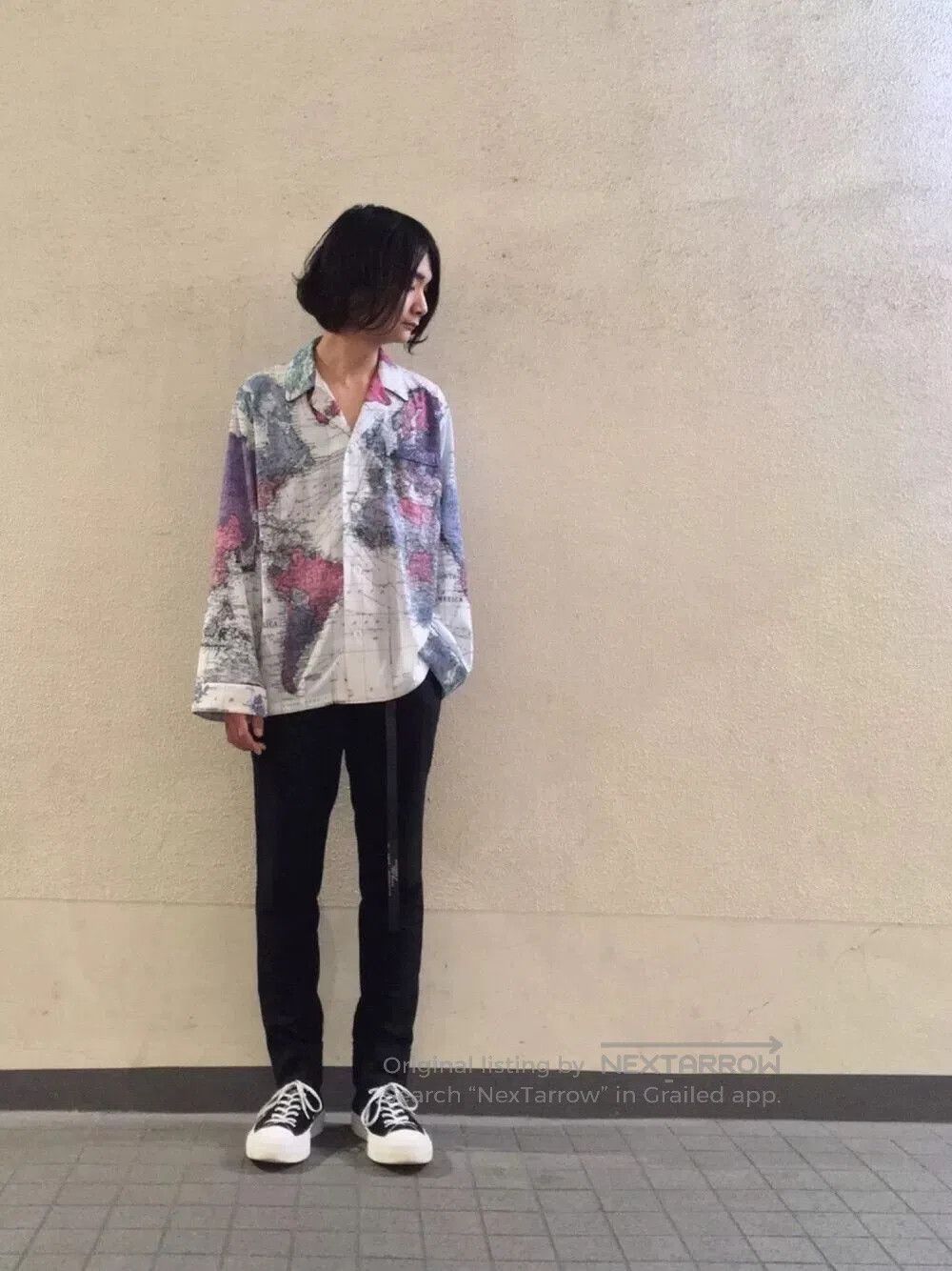 Lad Musician World Map Oversized Shirt. Size US M / EU 48-50 / 2 - 9 Thumbnail