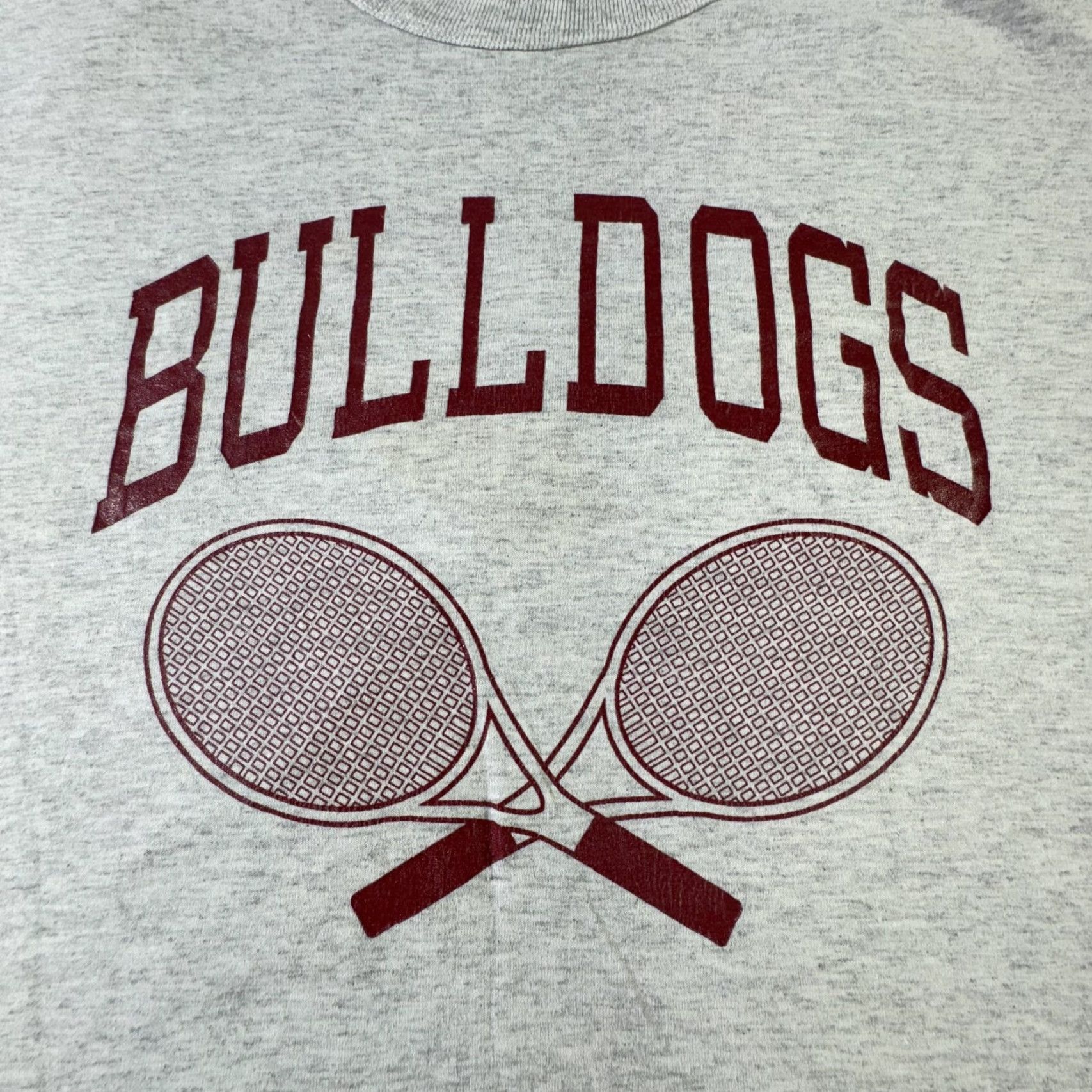 Russell Athletic VINTAGE Russell Athletic Men’s T-Shirt XL Gray Sports Dog Bulldogs 90s Tennis Team Size US XL / EU 56 / 4 - 2 Thumbnail