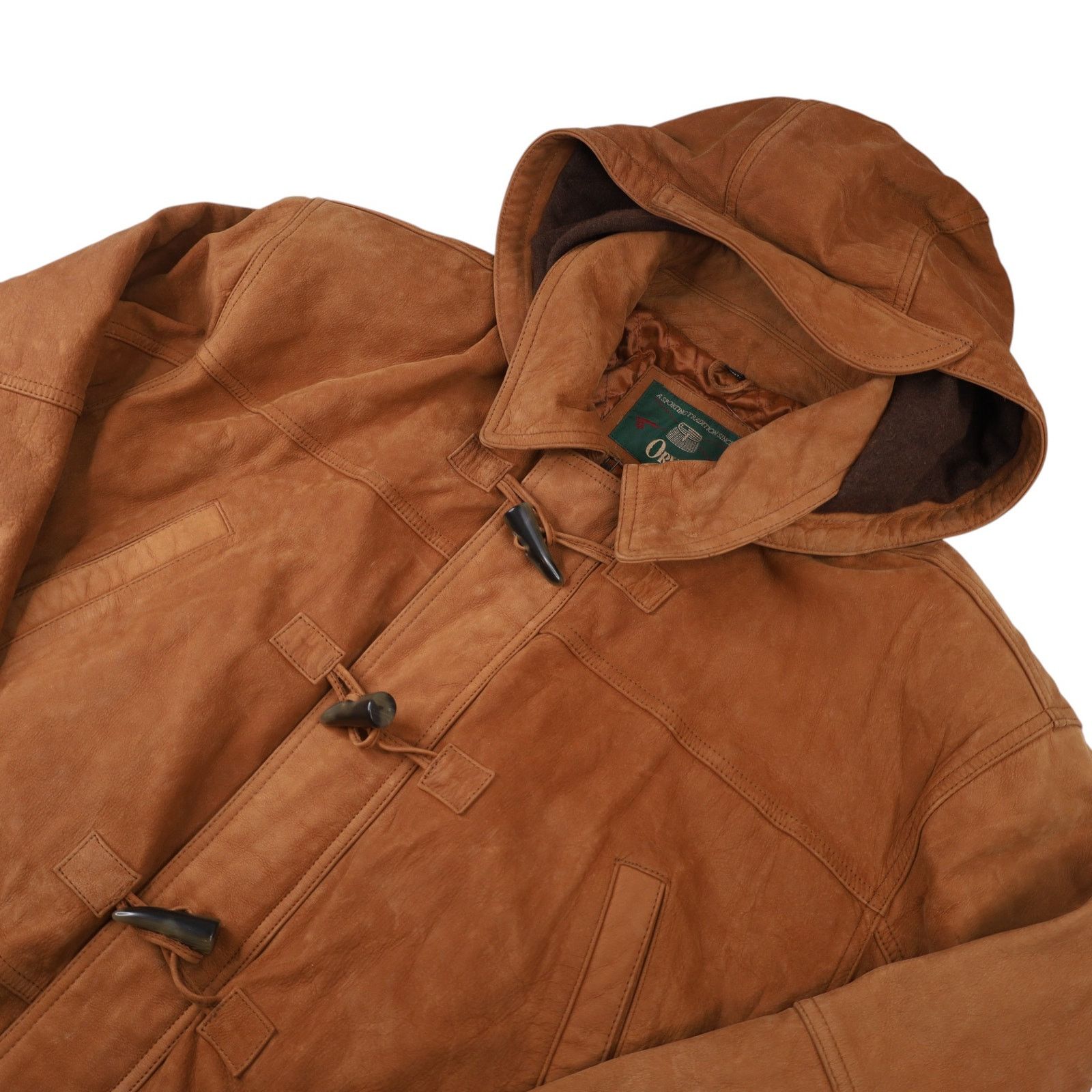 Orvis × Vintage Vintage Orvis Nubuck Leather Toggle Duffle Coat Size US L / EU 52-54 / 3 - 2 Thumbnail