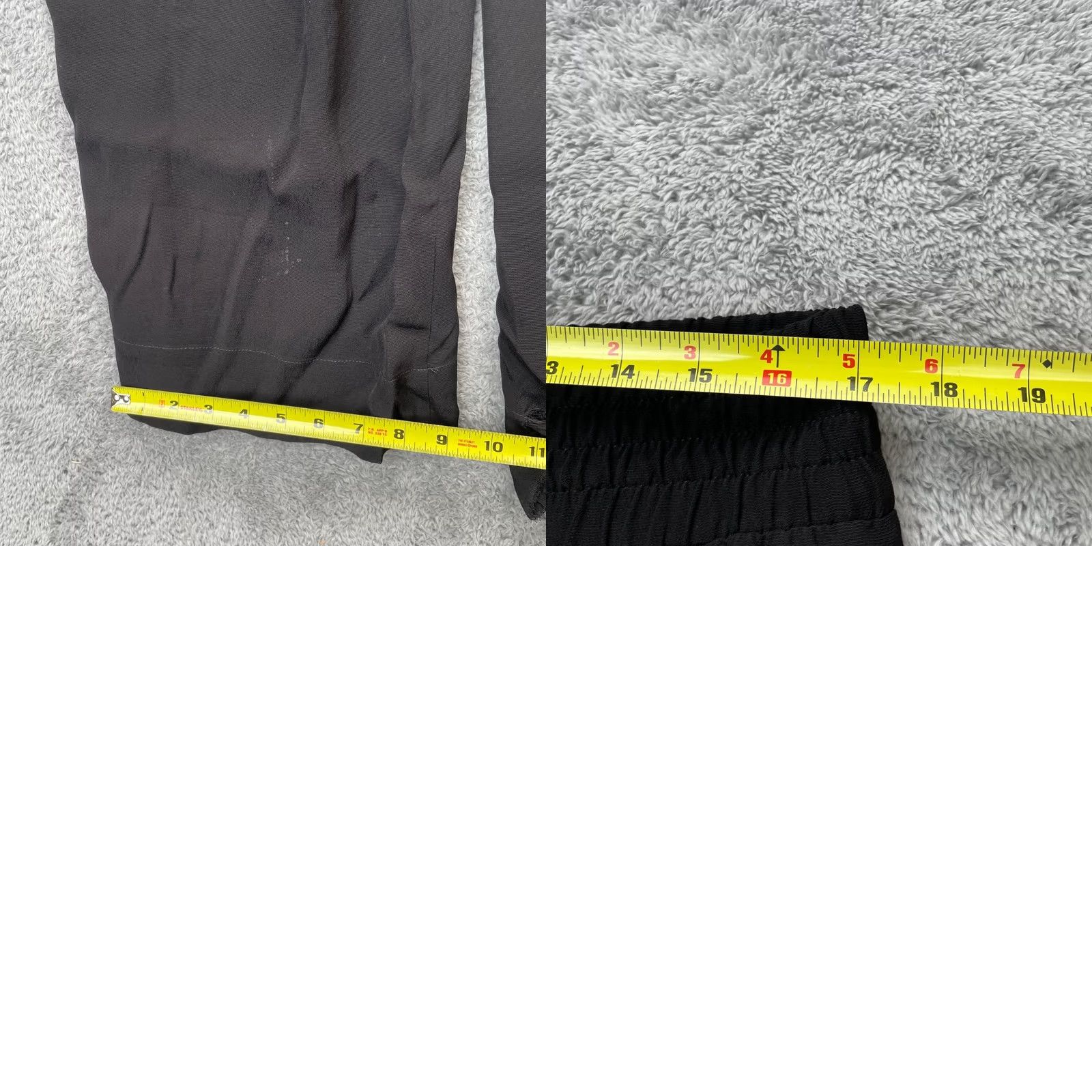 Vintage Cabi Pants Womens Large Black Cafe Lounger Wide Leg Elastic Waist Relaxed Flaw Size 24" / US 00 / IT 34 - 9 Thumbnail