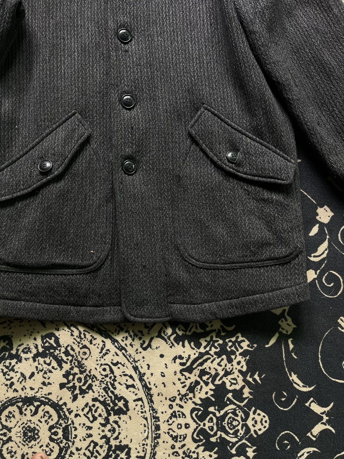 Designer Christian Ajuard Homme Wool Jacket Size US M / EU 48-50 / 2 - 6 Thumbnail