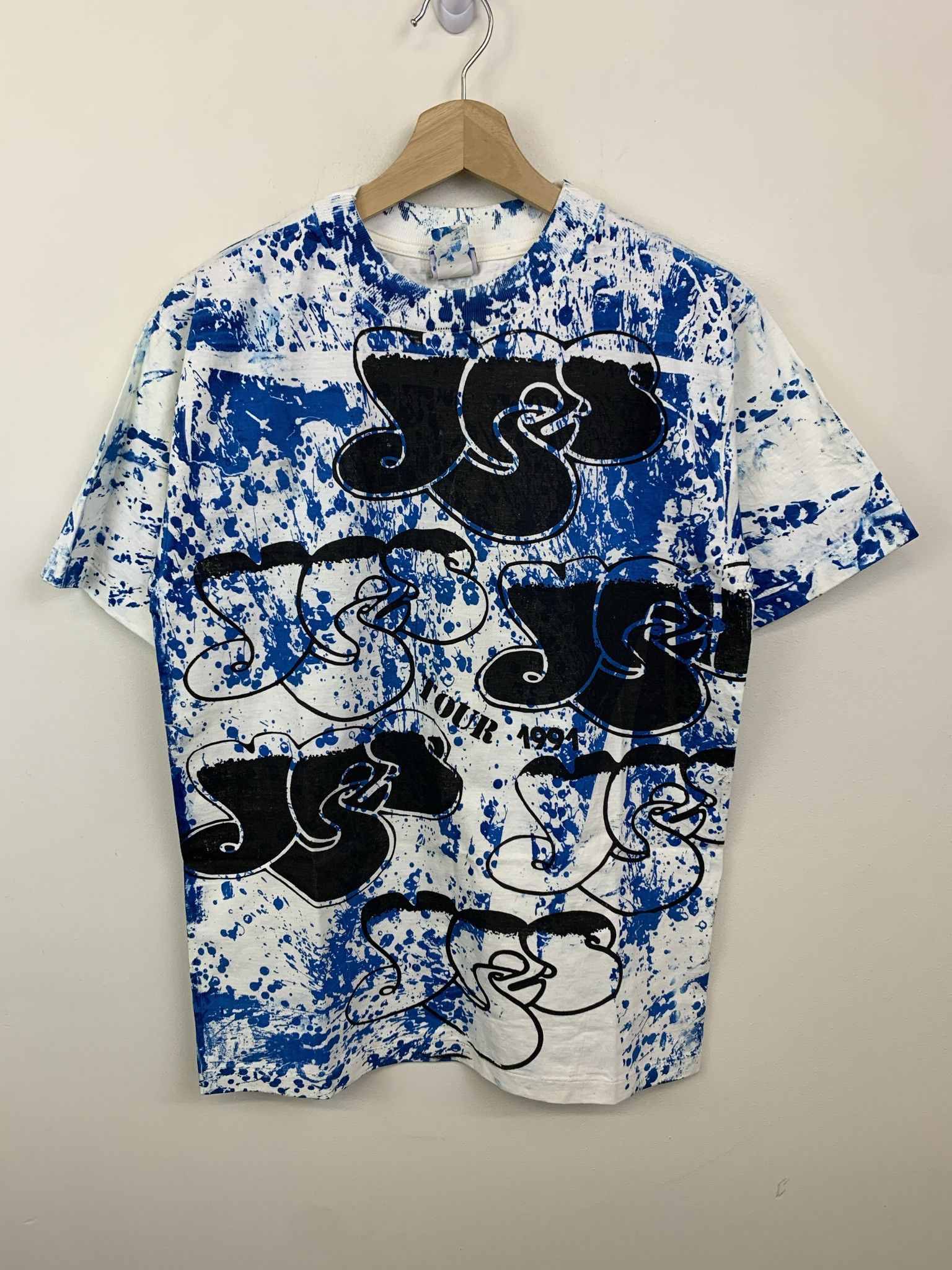 Other Vitnage 1991 Yes Rare All Over Print Singel Stitch Tour Tee Shirt Size M Size US M / EU 48-50 / 2 - 1 Thumbnail