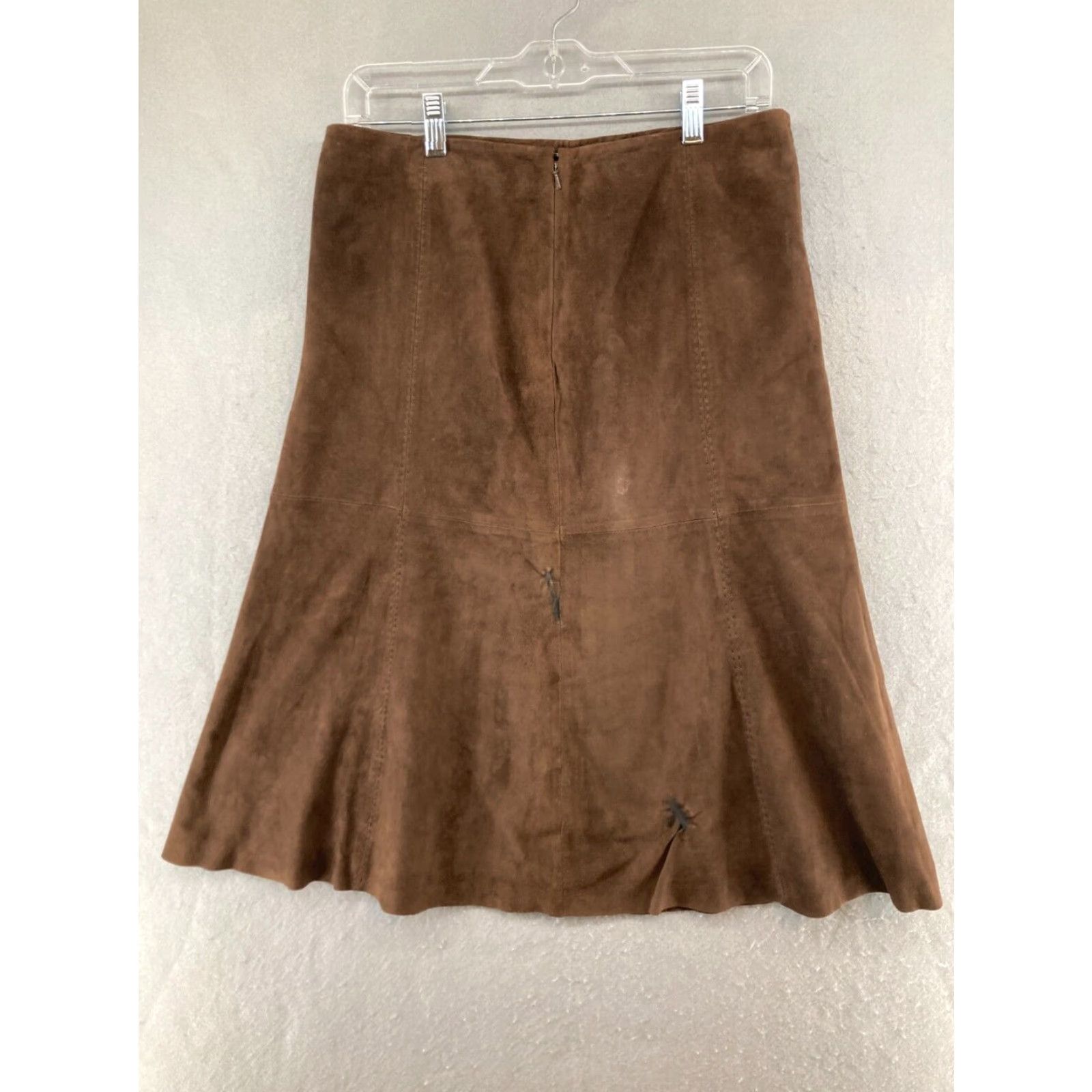 Vintage VINTAGE Vakko Suede Midi Skirt Peasant Flair Brown Women's Size 8 Size 30" / US 8 / IT 44 - 5 Thumbnail