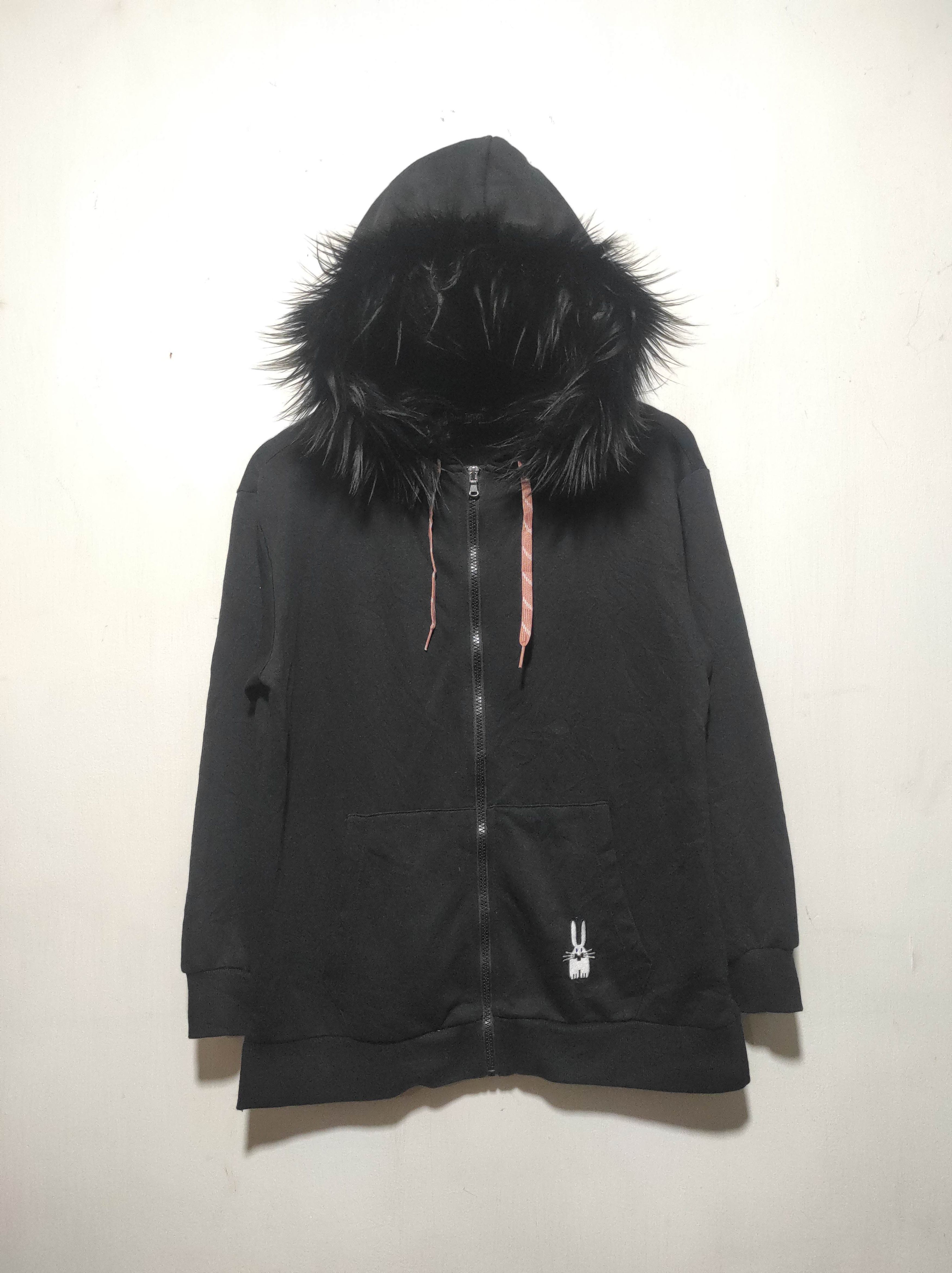 Hysteric Glamour Peter Jensen Black Zip Fur Hoodie if6was9 LGB style Size US M / EU 48-50 / 2 - 2 Thumbnail