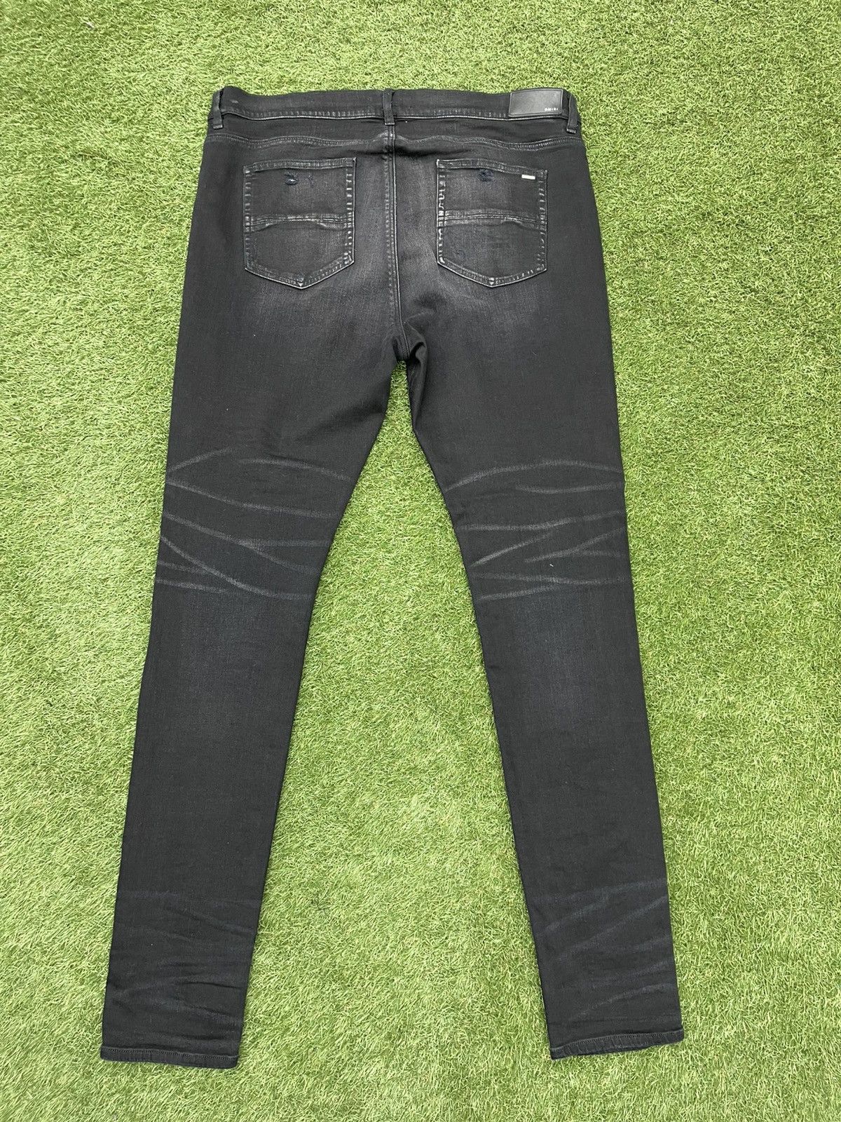 Amiri Size 40 - Amiri Black Multi Color MX1 Jeans $1090 Retail Size US 40 / EU 56 - 6 Thumbnail