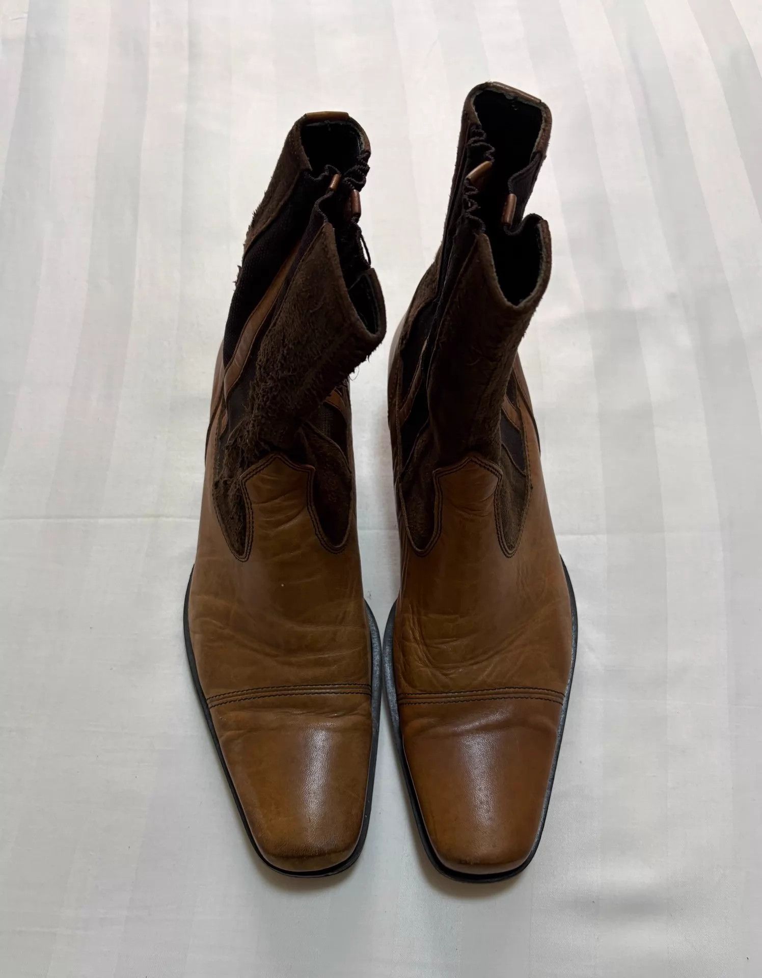 Tornado Mart Tornado Mart Jpn vintage paneled suede boots S 255 Size US 7 / EU 40 - 9 Thumbnail