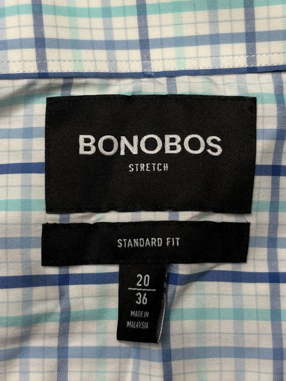 Bonobos Bonobos Shirt Men's 20 36 (2XL) Button Up Stretch Plaid Size US XXL / EU 58 / 5 - 2 Thumbnail