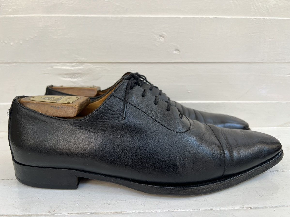 Gucci Gucci 181849 Black Leather Lace-up Cap Toe Oxford Dress Shoe Size US 10 / EU 43 - 6 Thumbnail