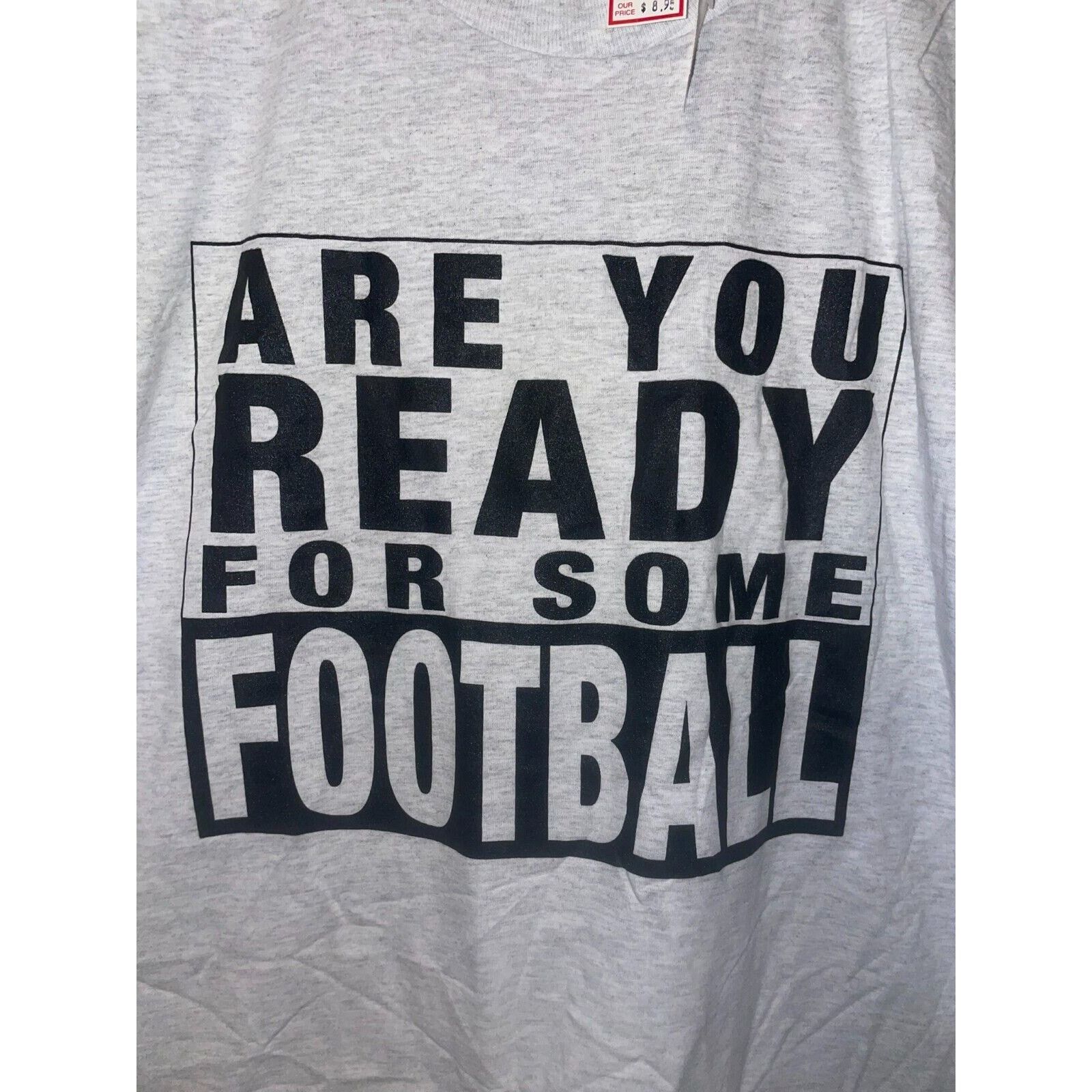 Jerzees Vintage Football Shirt Jerzees Are You Ready For Some Tee L Size US L / EU 52-54 / 3 - 2 Thumbnail