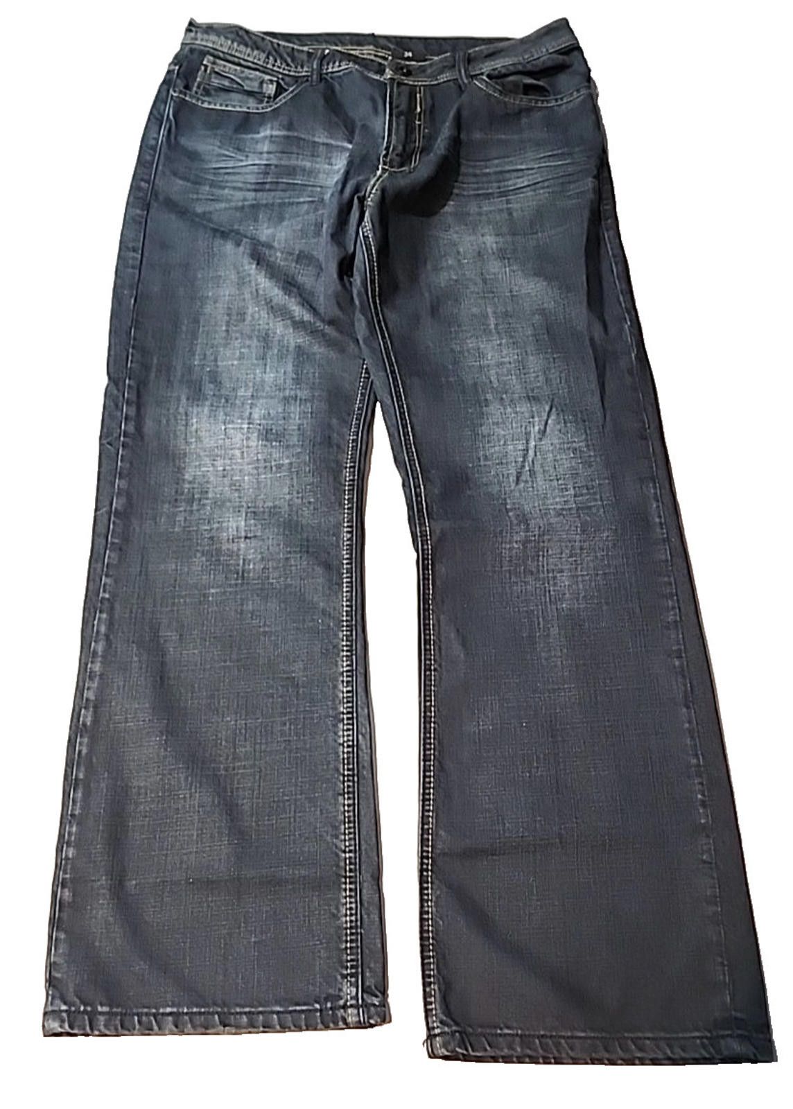 Other Buffalo Mens Blue Jeans Relaxed Fit Straight Leg 34Wx31L Size US 34 / EU 50 - 6 Thumbnail